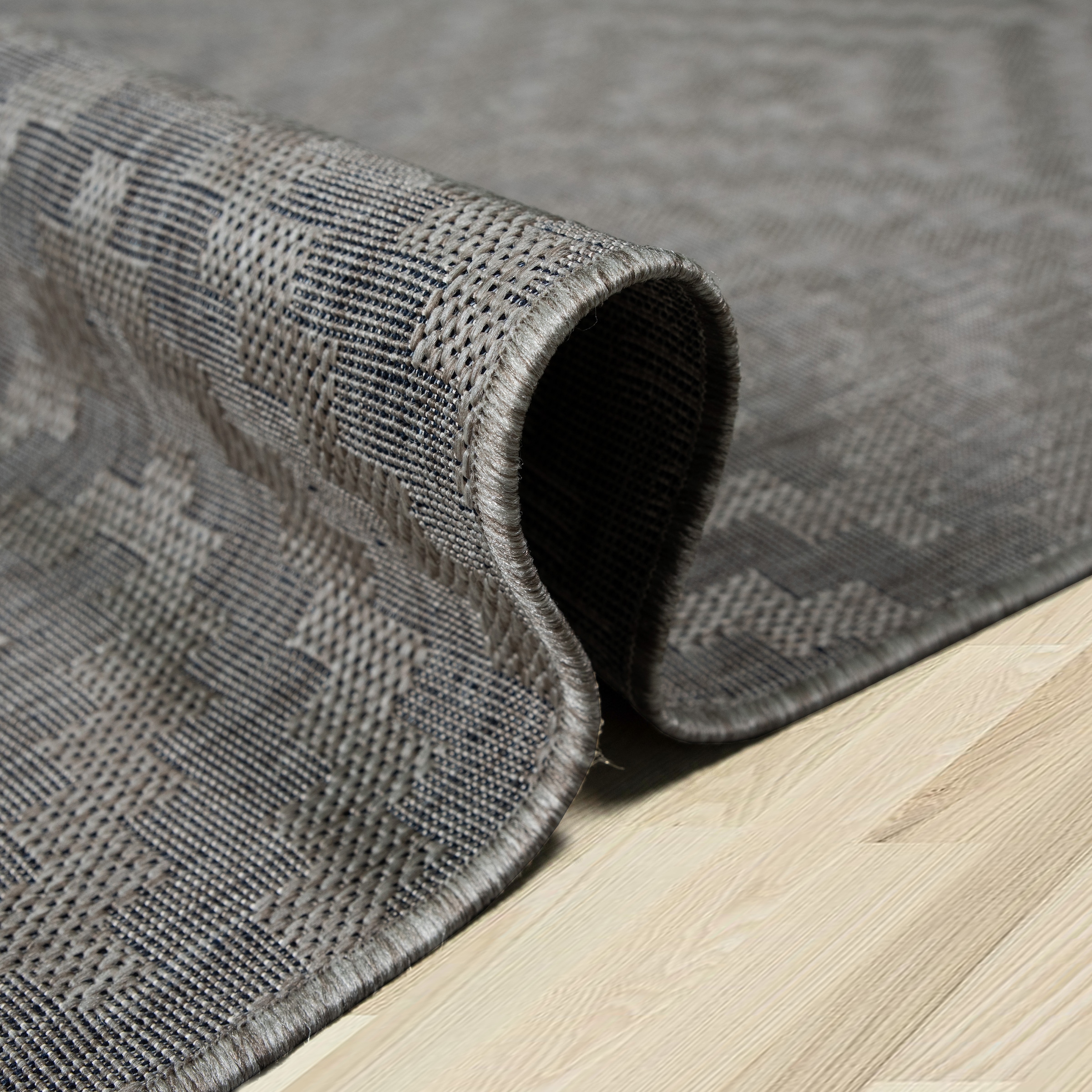 my home Teppich »Cordoba auch als Läufer erhältlich«, rechteckig, 3 mm Höhe, In- und Outdoor geeignet, Sisal-Optik, Wetterfest & UV-beständig, Boho
