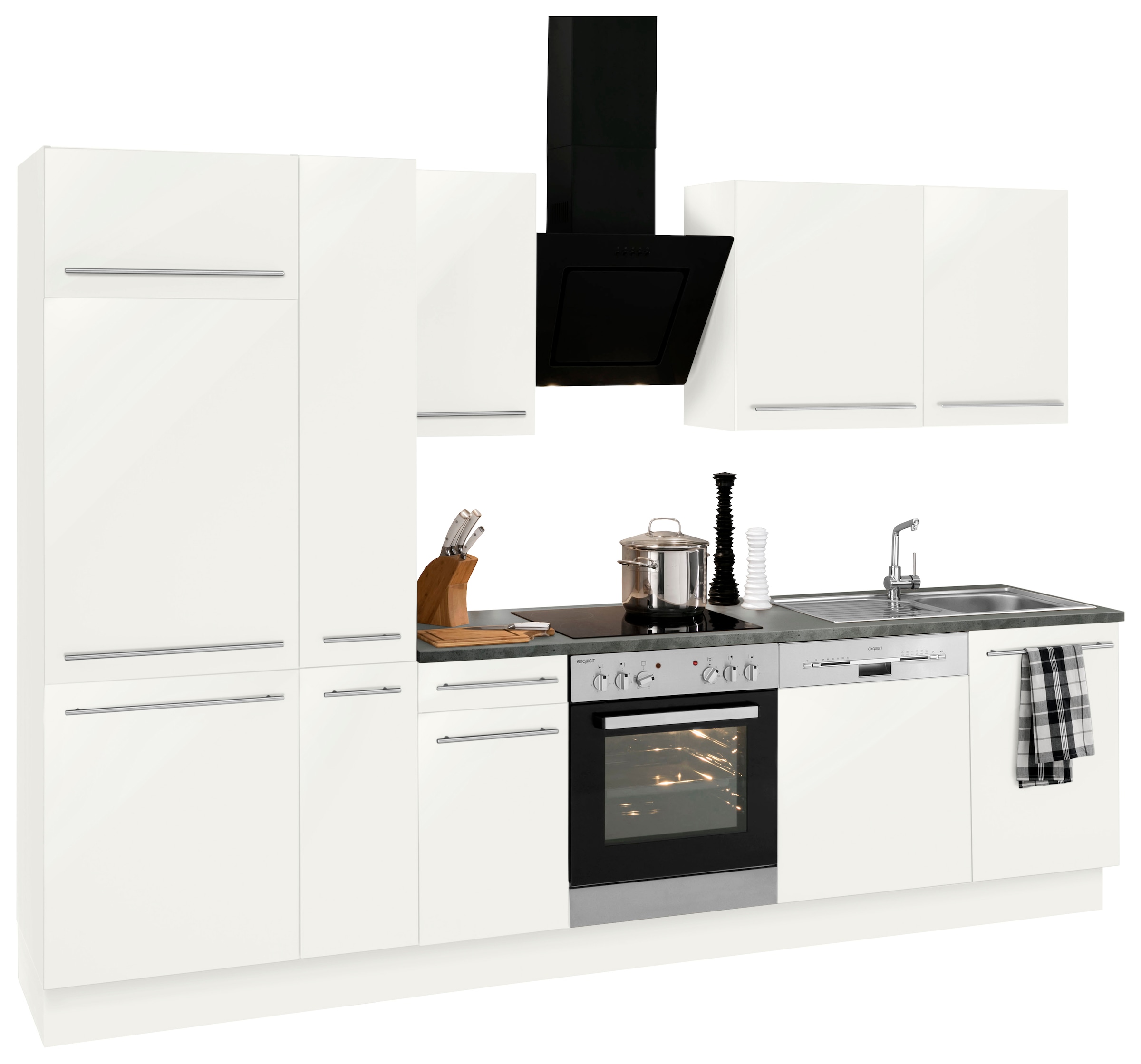 OPTIFIT Küchenzeile »Bern«, Breite 300 cm, höhenverstellbare Füsse,  gedämpfte Türen und Schubkästen jetzt kaufen