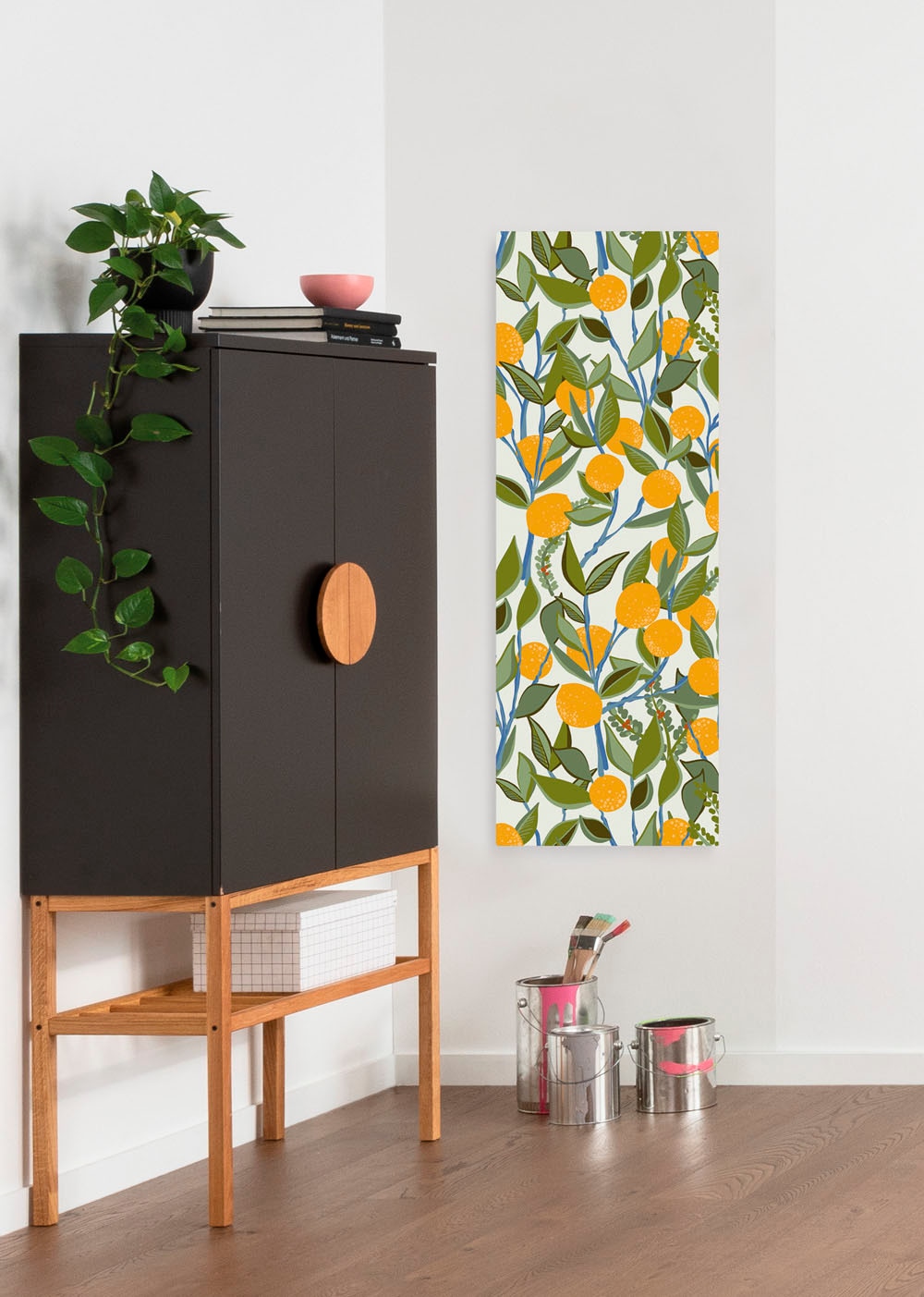 Image of Komar Leinwandbild "Lemon Soda - Grösse 30 x 90 cm" Natur 1 Stk. tlg. Keilrahmenbild mi Echtholzrahmen