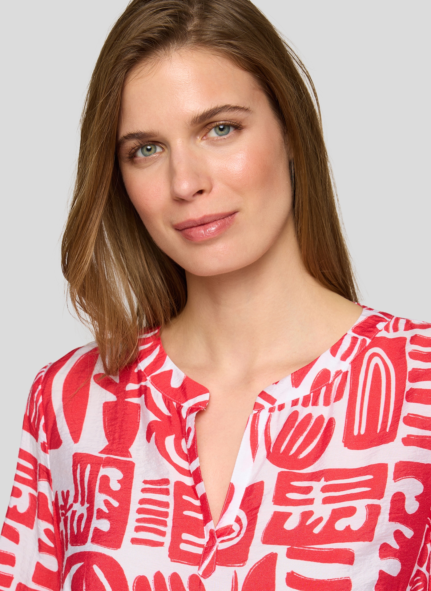 Rabe Blouse classique mit All-Over Print