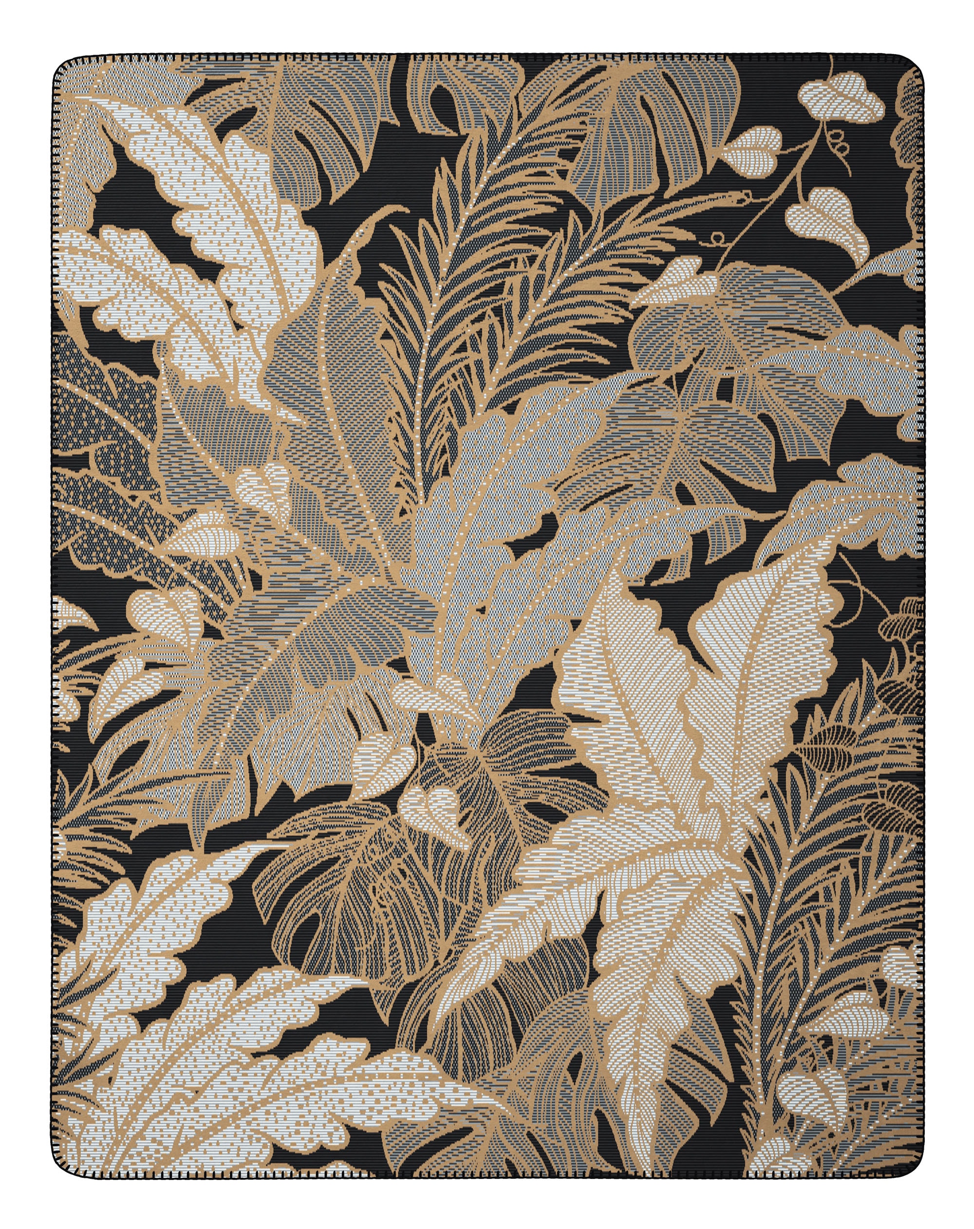 Image of Biederlack Wohndecke "Leavy Luxe mit geketteltem Zierstich" Made in Germany
