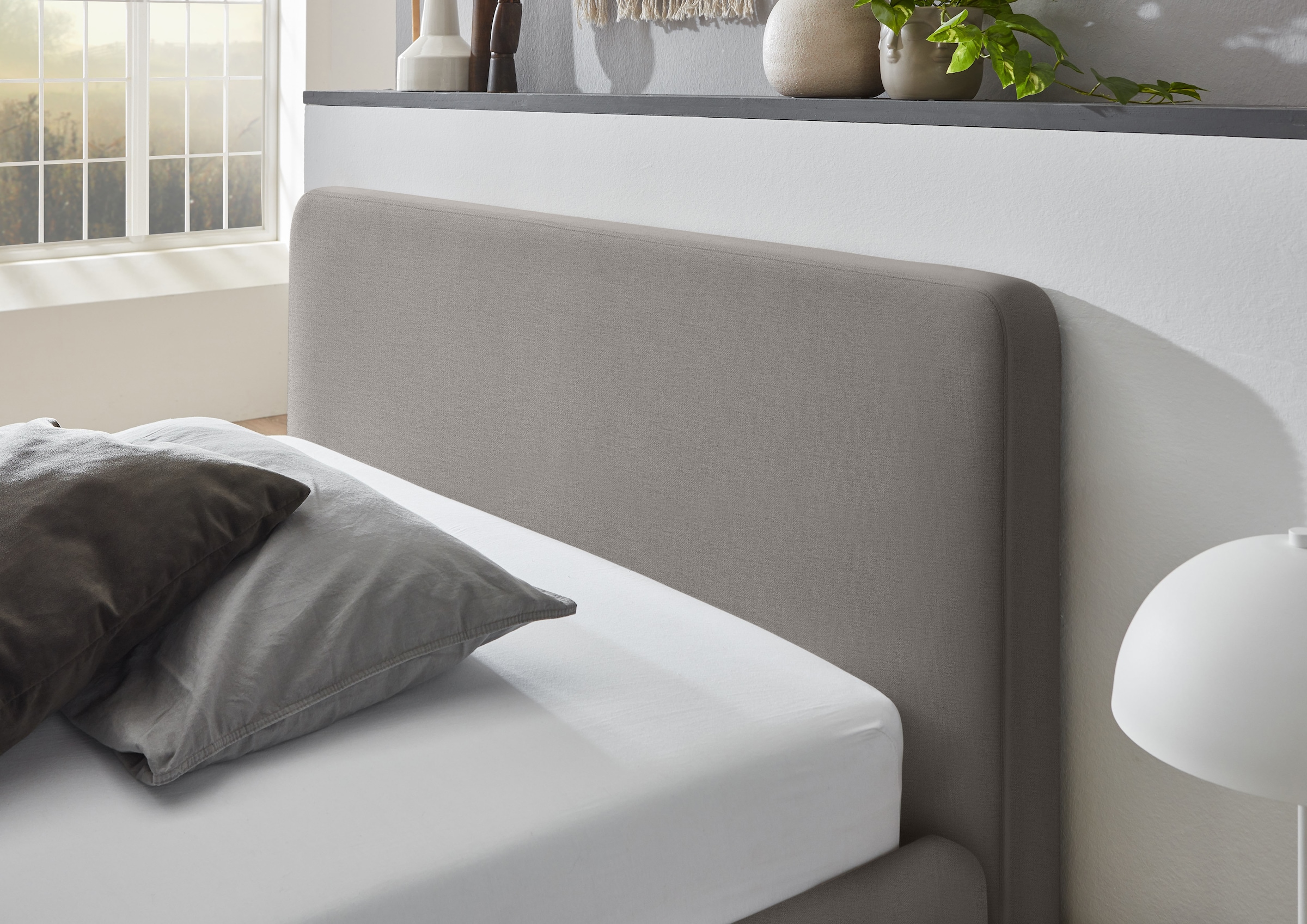meise.möbel Lit rembourré »MATTIS, Bett wahlweise mit Bettkasten, Feinstruktur« Surfaces de couchage : 120x200cm, 140x200cm, 160x200cm & 180x200cm