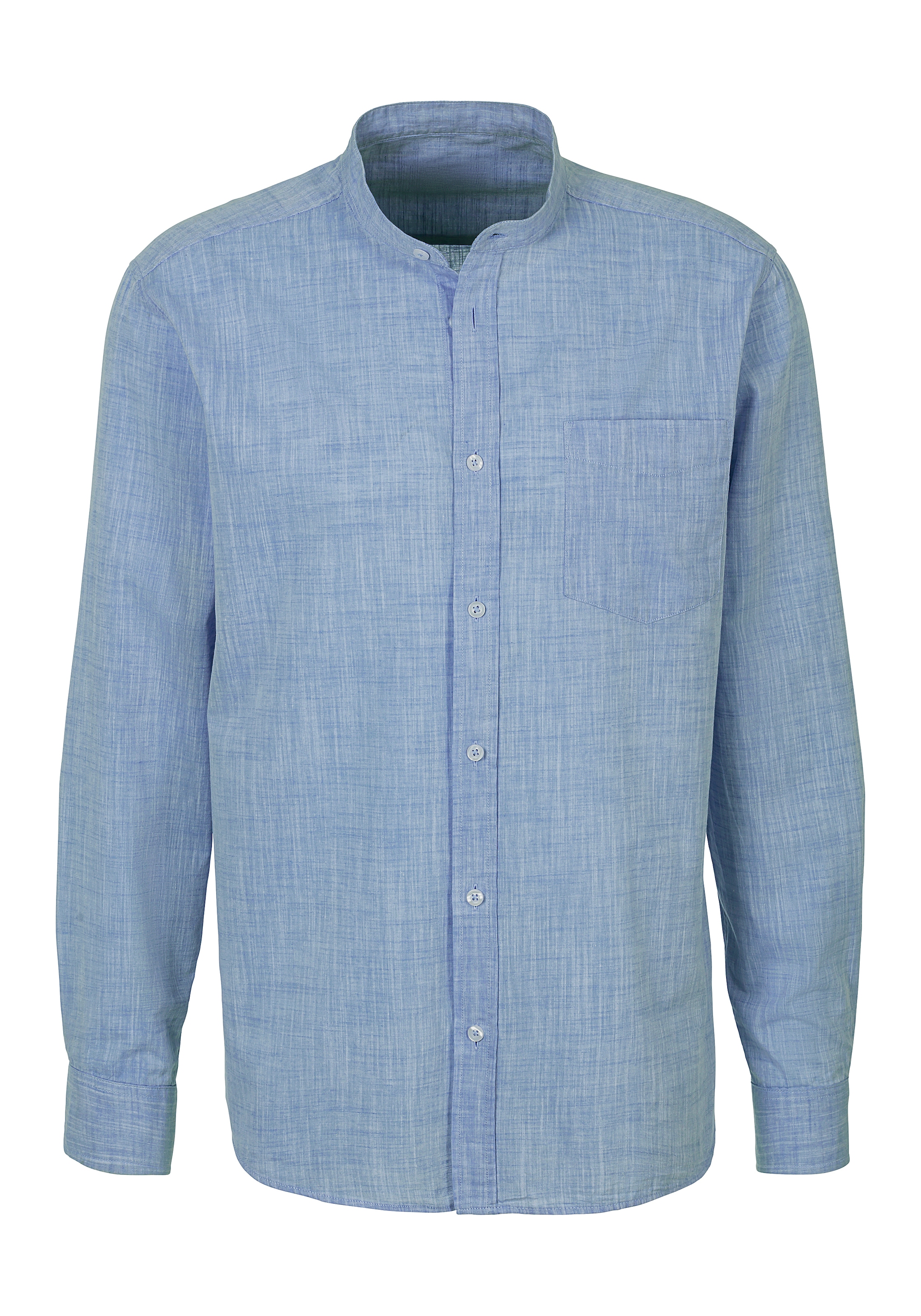 H.I.S Chemise à manches longues »- Freizeithemd mit Strukturoptik, bis Grösse 5XL« coupe régulière, chemise col montant avec poche poitrine, coton pur