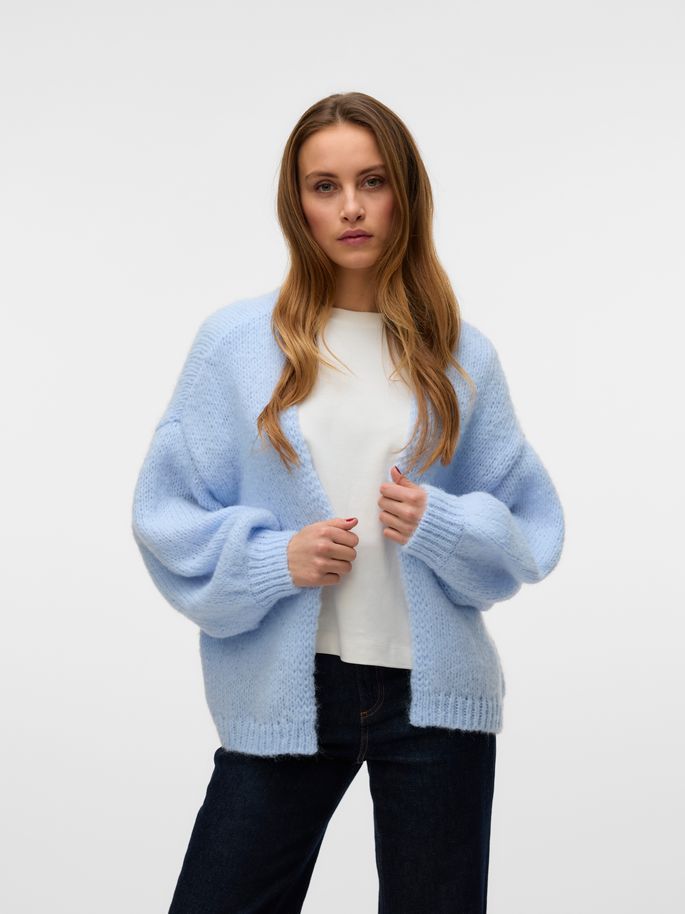Vero Moda 1100000002199 »VMMAYBE LS OPEN CARDIGAN GA REP« Kunstfaser, oversize
