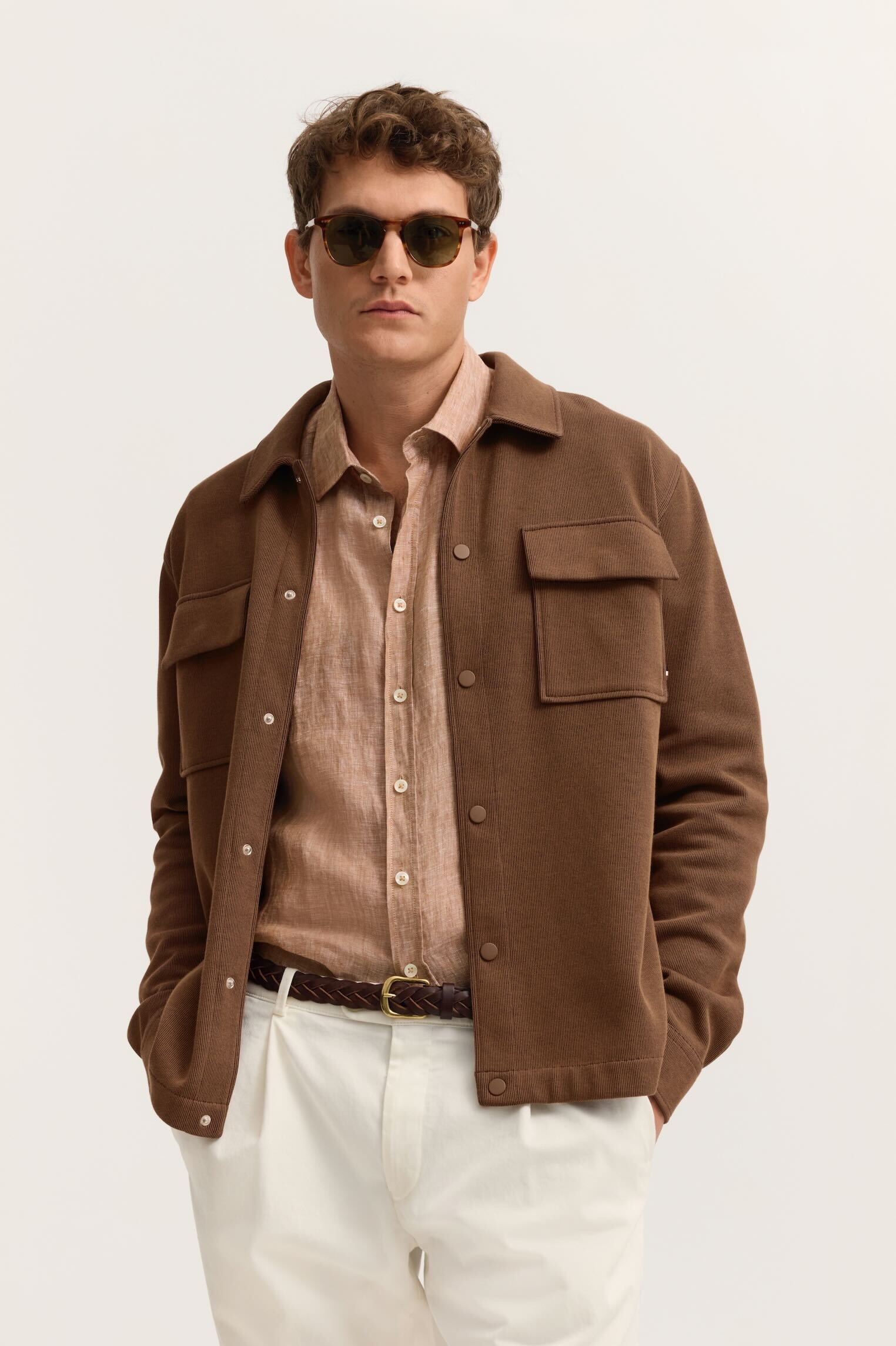 Image of bugatti Sweatjacke "Modern Fit" mit Druckknöpfen