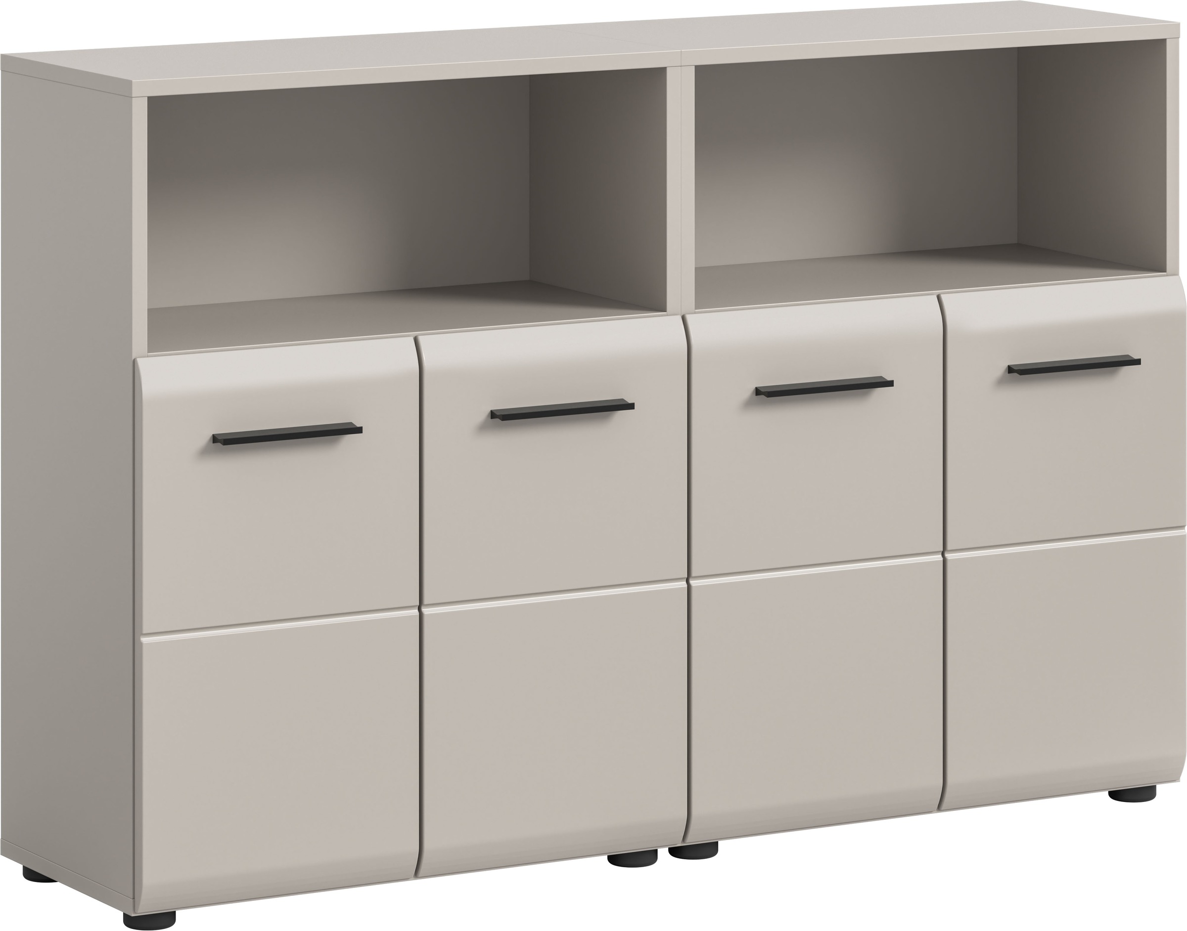 Image of welltime Badmöbel-Set "FLORENZ, 2-teilige Badkombination, hochwertige MDF-Front" Set, 2-teiliges Set bestehend aus: 2 Midischrank breit, 2 Stk. tlg.