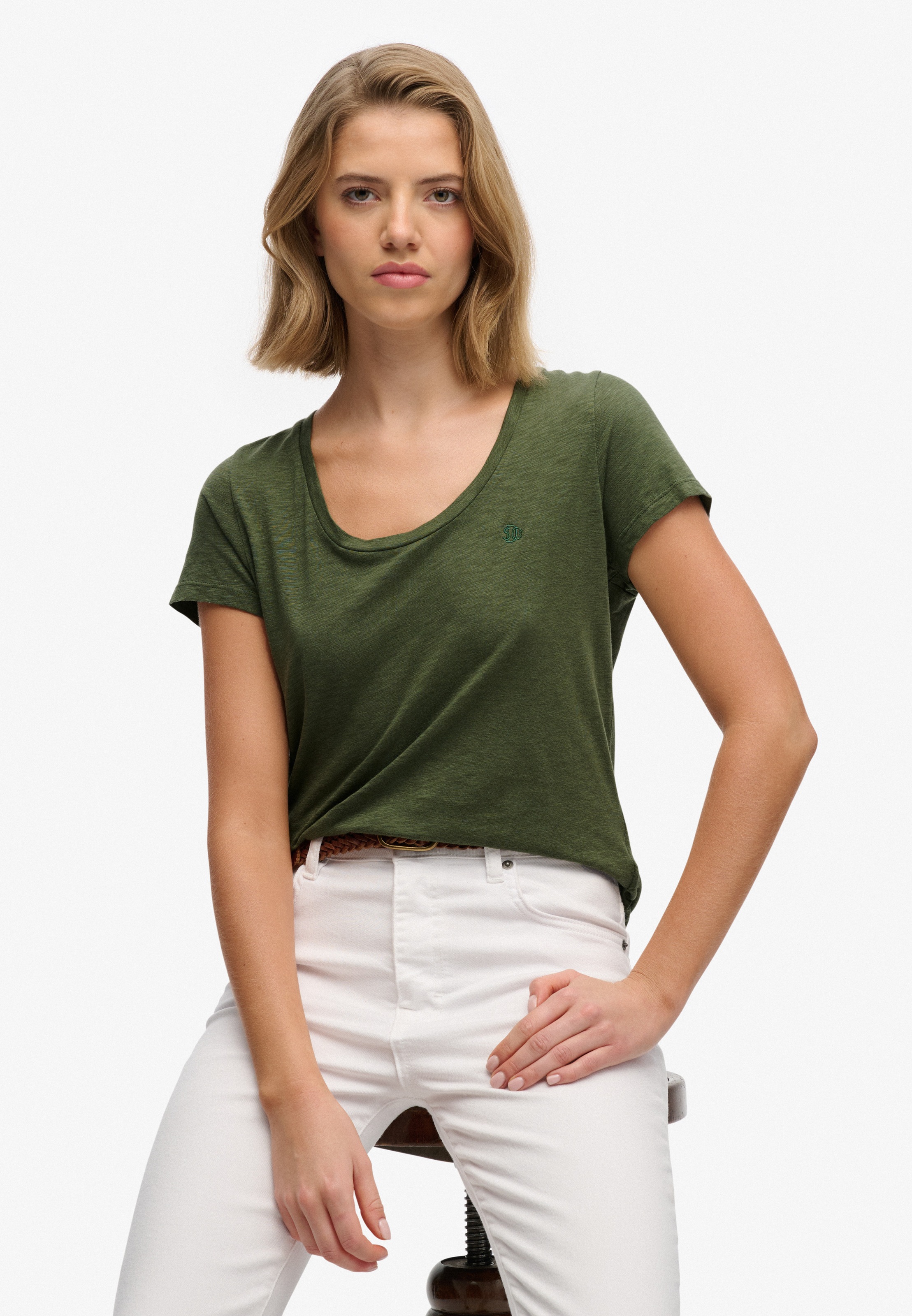 Superdry T-shirt »STUDIOS SCOOP NECK TEE«