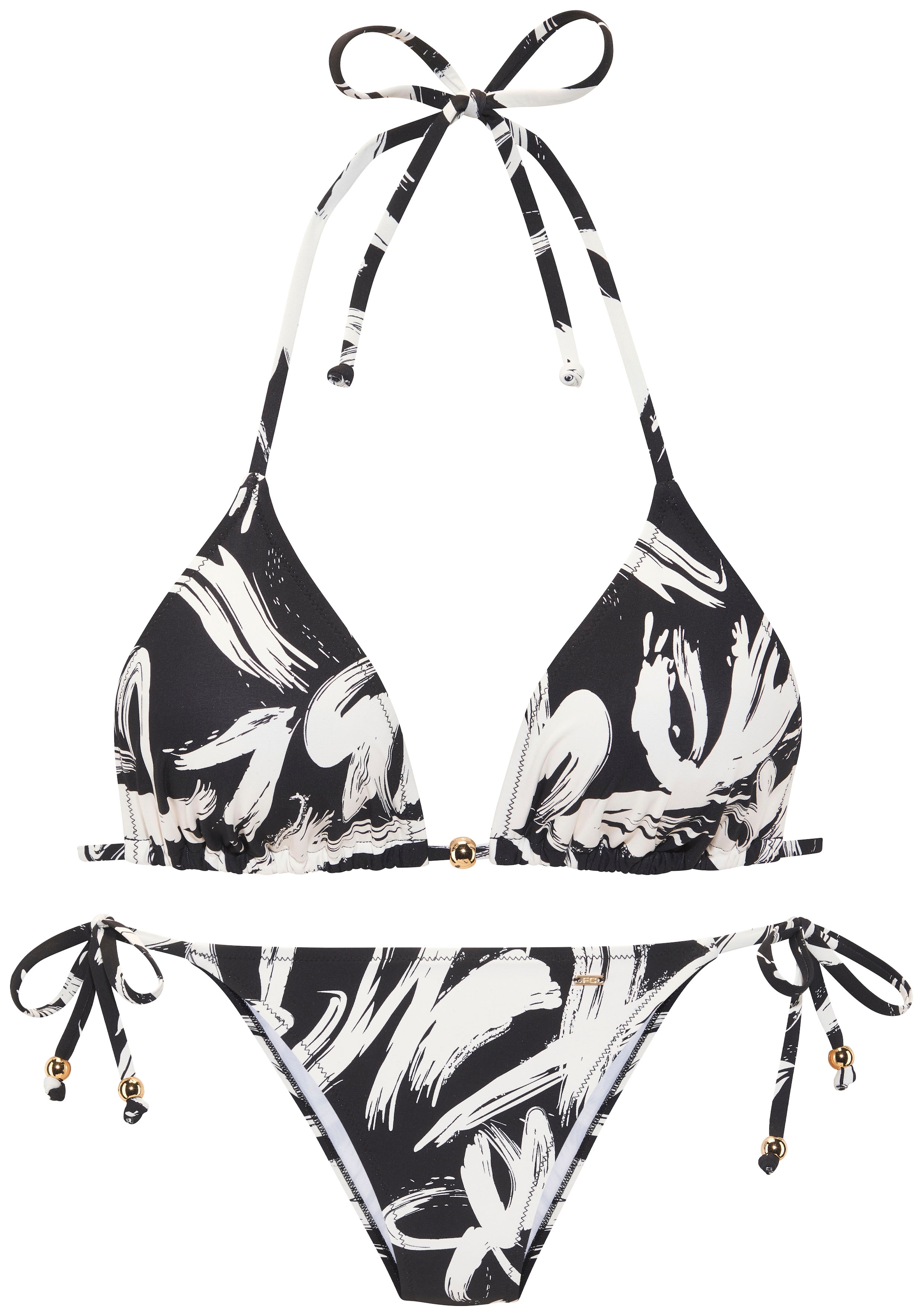French Connection Bikini triangle mit modischem Allover-Print