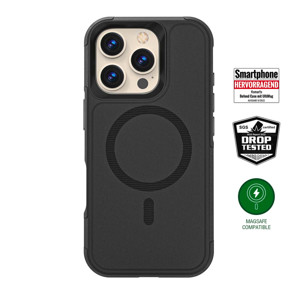 4smarts Handyhülle »Defend Case für Apple iPhone 16 Pro Max«, Backcover, Schutzhülle, Handyschutzhülle, Case, Schutzcase, stossfest