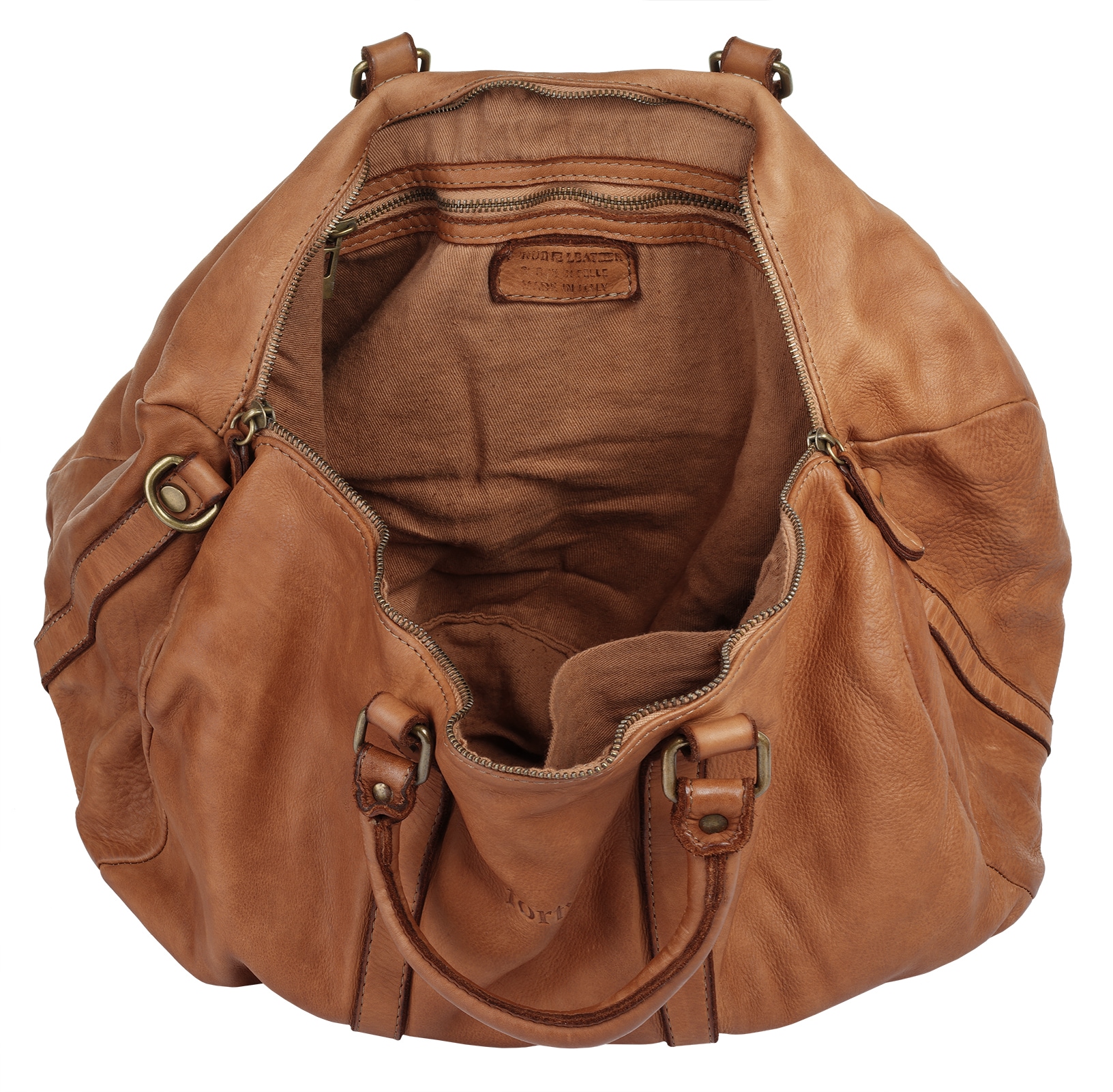 forty° Reisetasche, echt Leder, Made in Italy