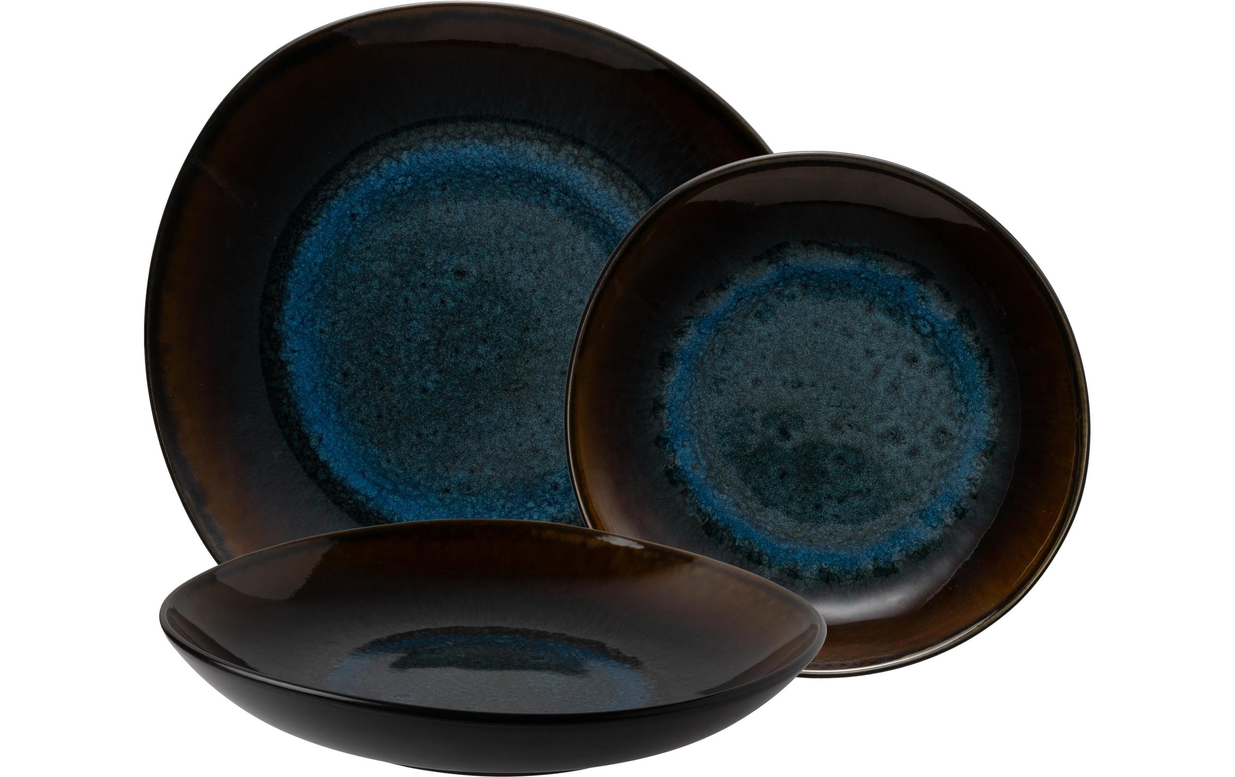 Image of Speiseteller "Lunasol Elements Amber Eye Organic 12-tlg." Teller-Set