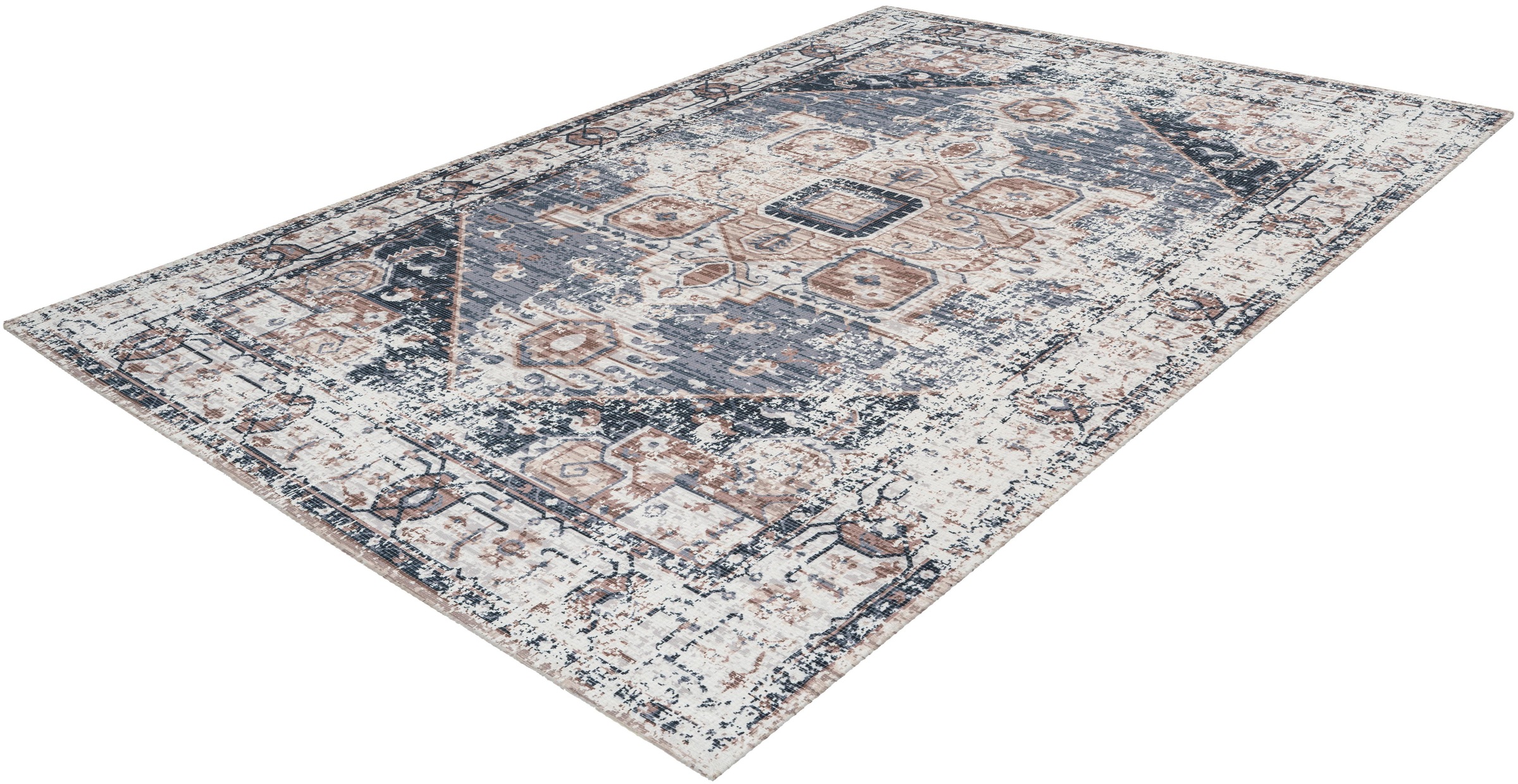 Image of Arte Espina Teppich »Indiana 100«, rechteckig, 10 mm Höhe, Vintage Optik, Wohnzimmer bei Ackermann Versand Schweiz