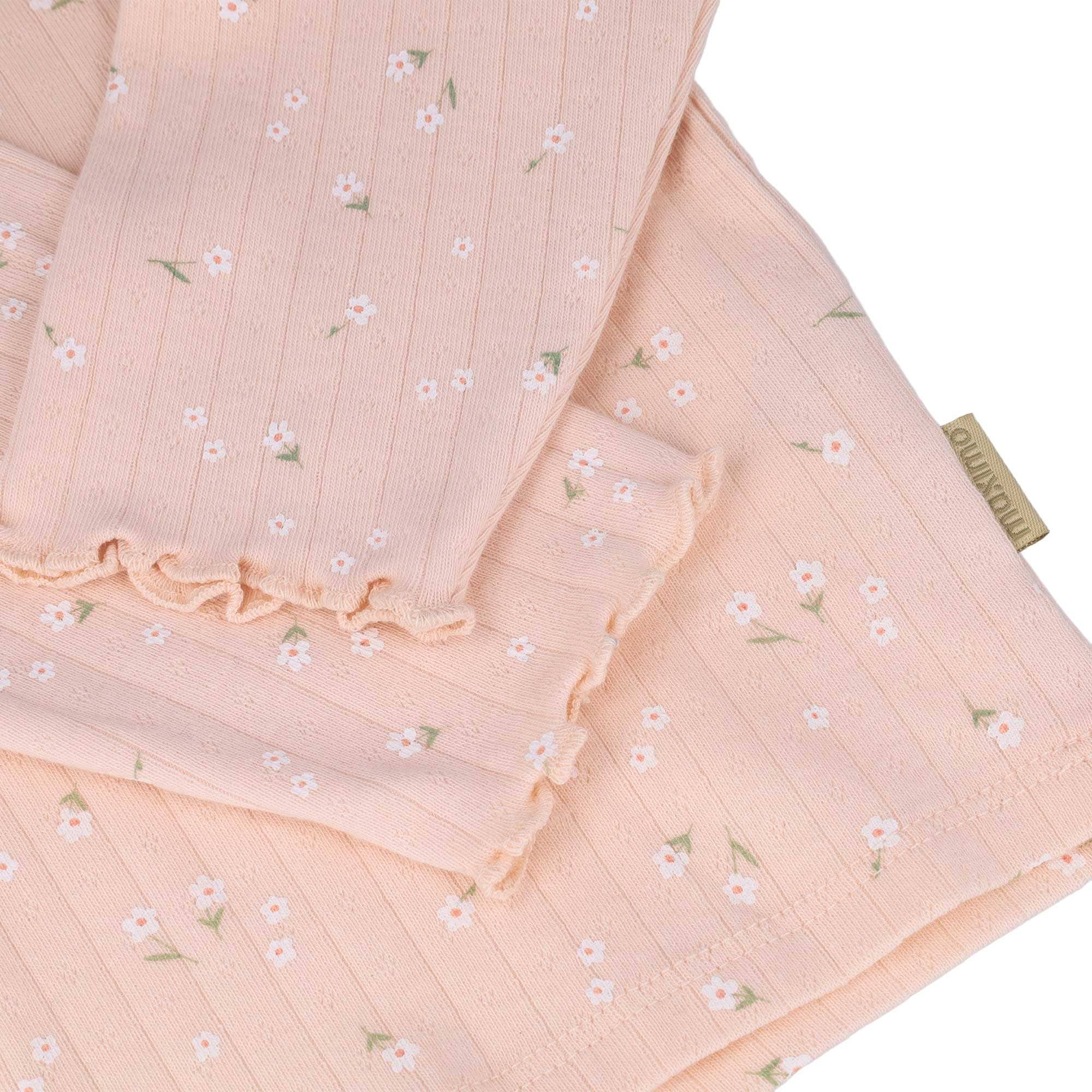 MAXIMO T-Shirt 1 Blassrosa, Blumen-Alloverprint, Longsleeve, Baby-Girl