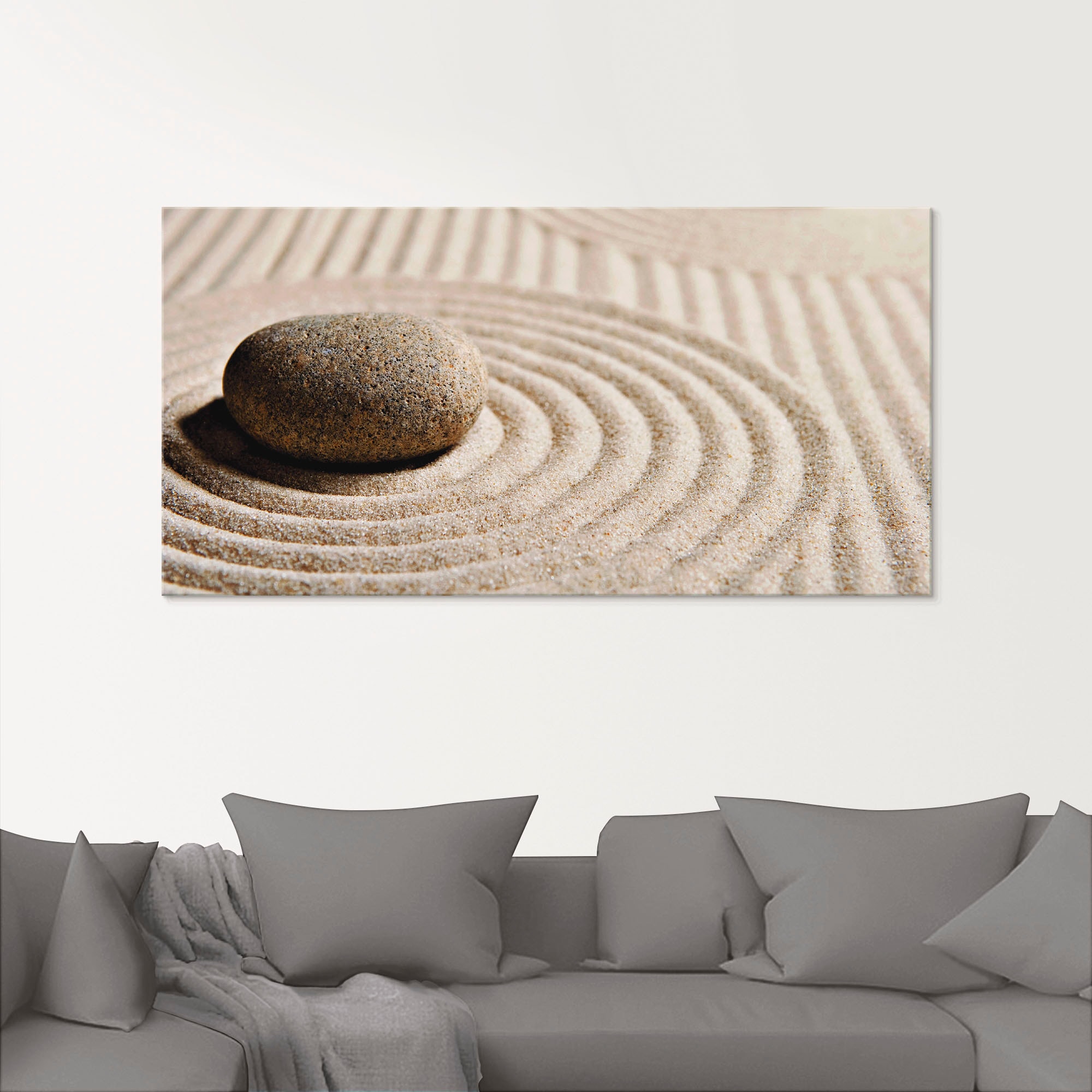 Artland Glasbild »Mini Zen Garten - Sand« Zen 1 Stk. tlg. in verschiedenen Grössen