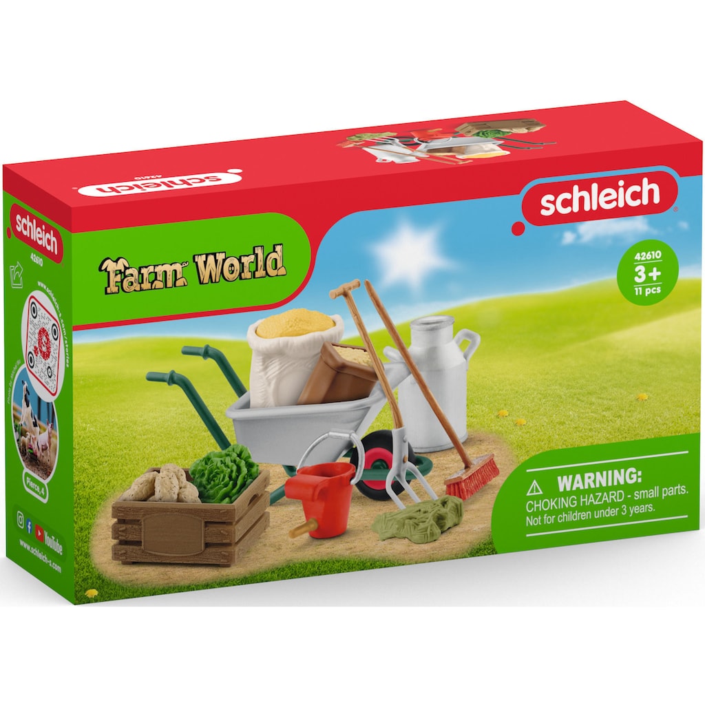 Schleich® Spielfigur »FARM WORLD, Stallpflege Zubehör (42610)«