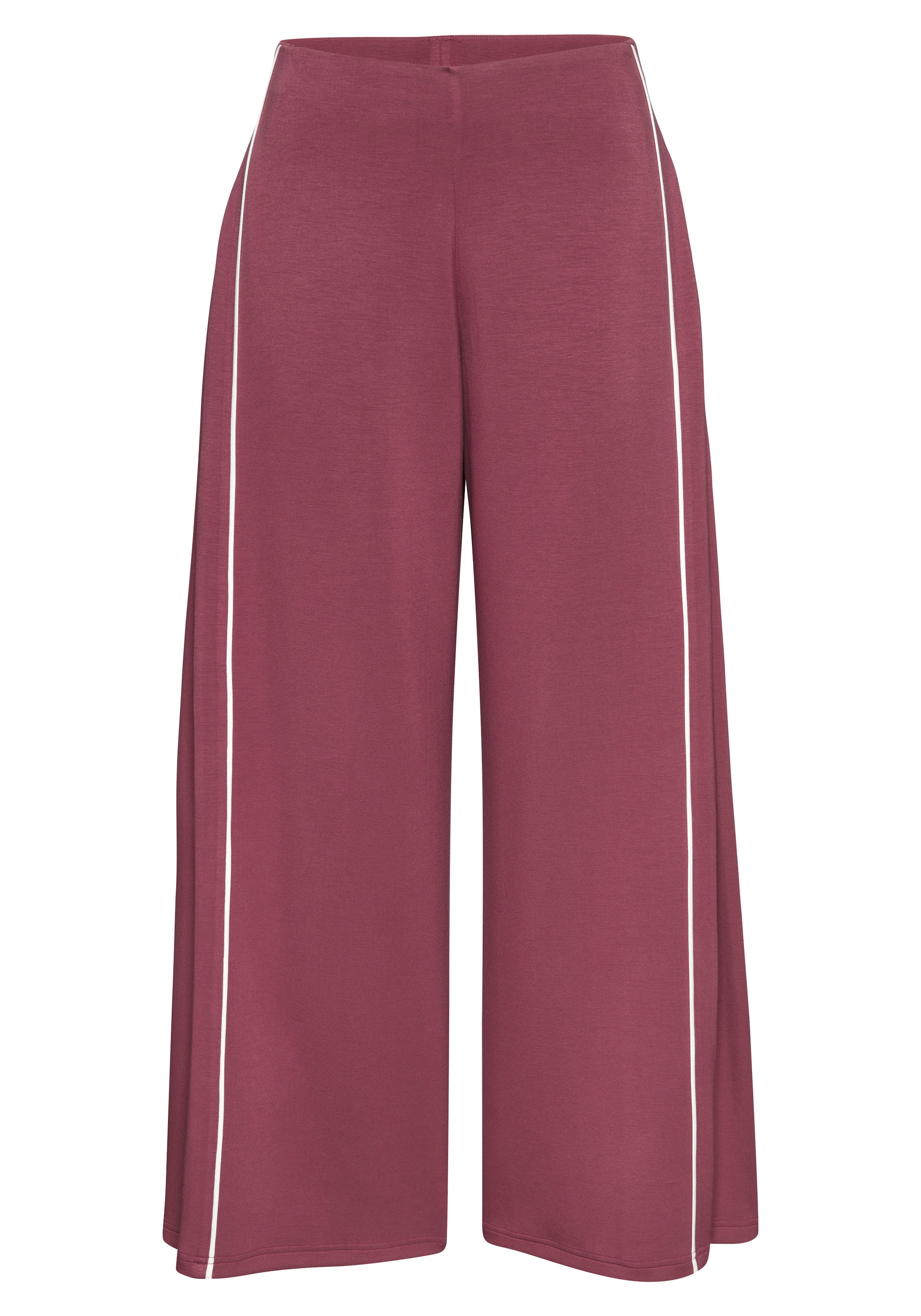 LASCANA Homewearhose  mit Piping und verdeckten Reissverschlusstaschen