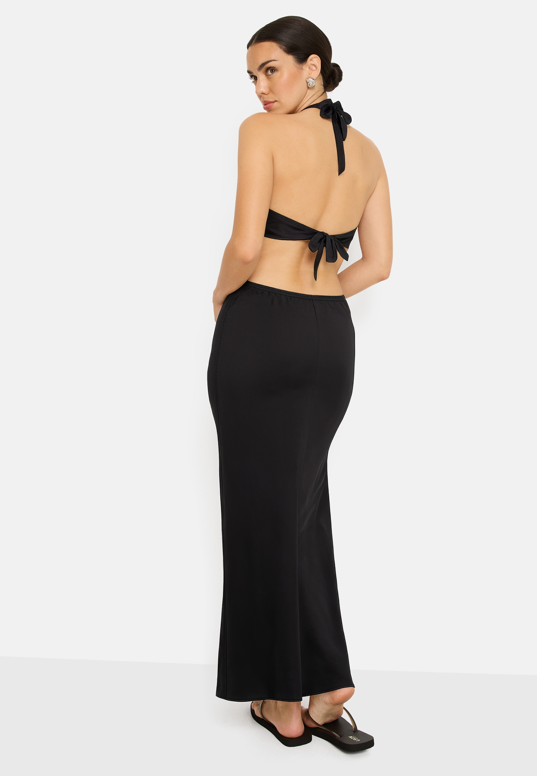 LSCN by LASCANA Robe dos-nu avec découpes, robe longue