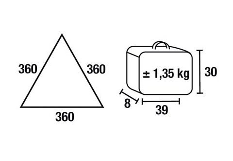 High Peak Sonnensegel »BERMUDA TARP 360«