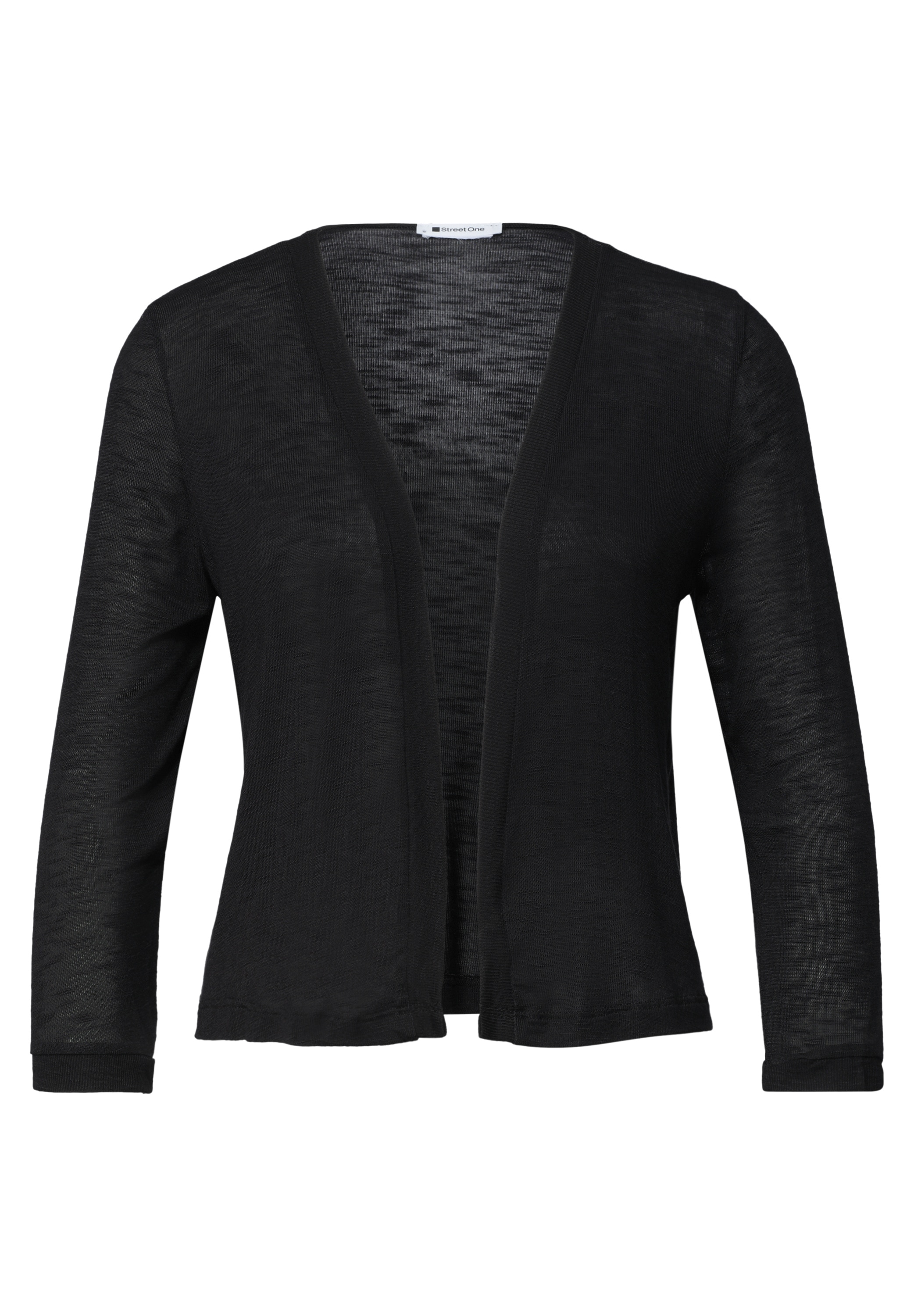 STREET ONE Shirtjacke »Style Suse« 3/4-Arm Jacke in offener Passform - aus Viskose und mit Stretch