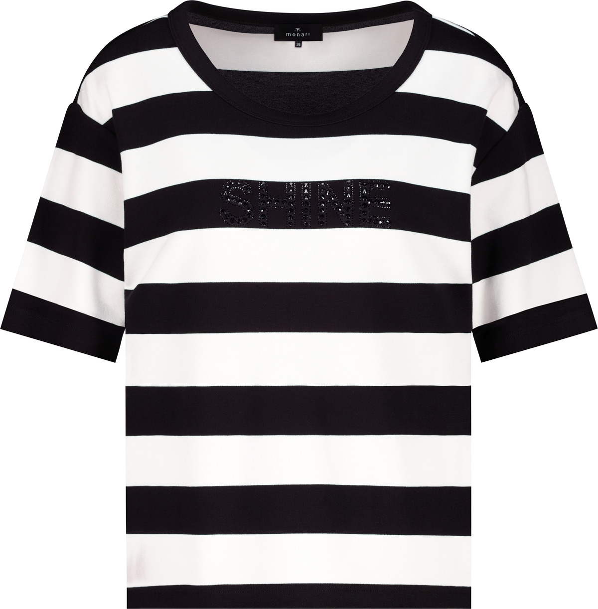 Monari Sweatshirt »Sweatshirt Basic Ringel+Schmuck«, mit Blockstreifen
