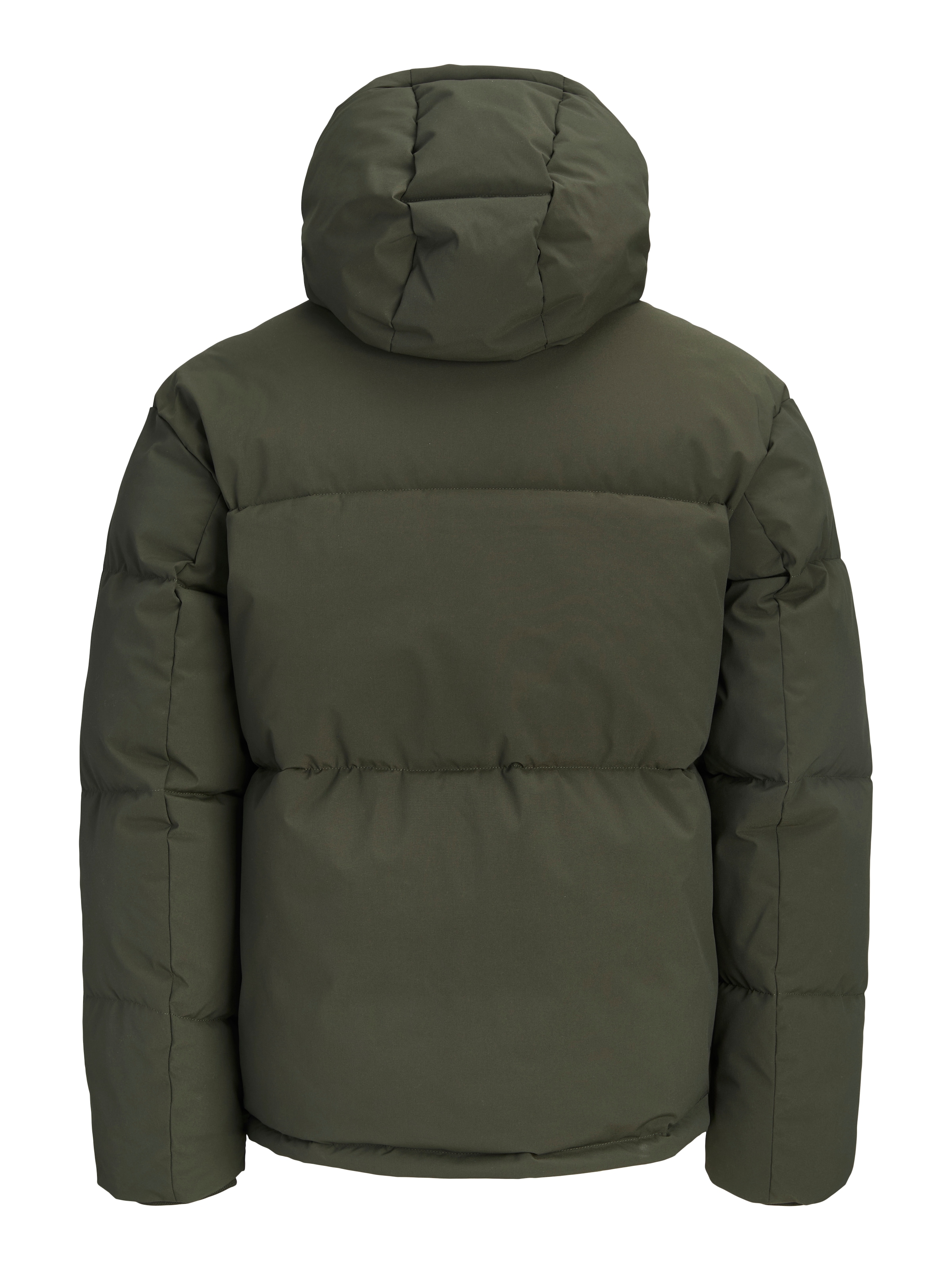 Jack & Jones Veste matelassée »JJESOHO PUFFER HOOD AW26 SN« avec capuche fibre synthétique, coupe régulière