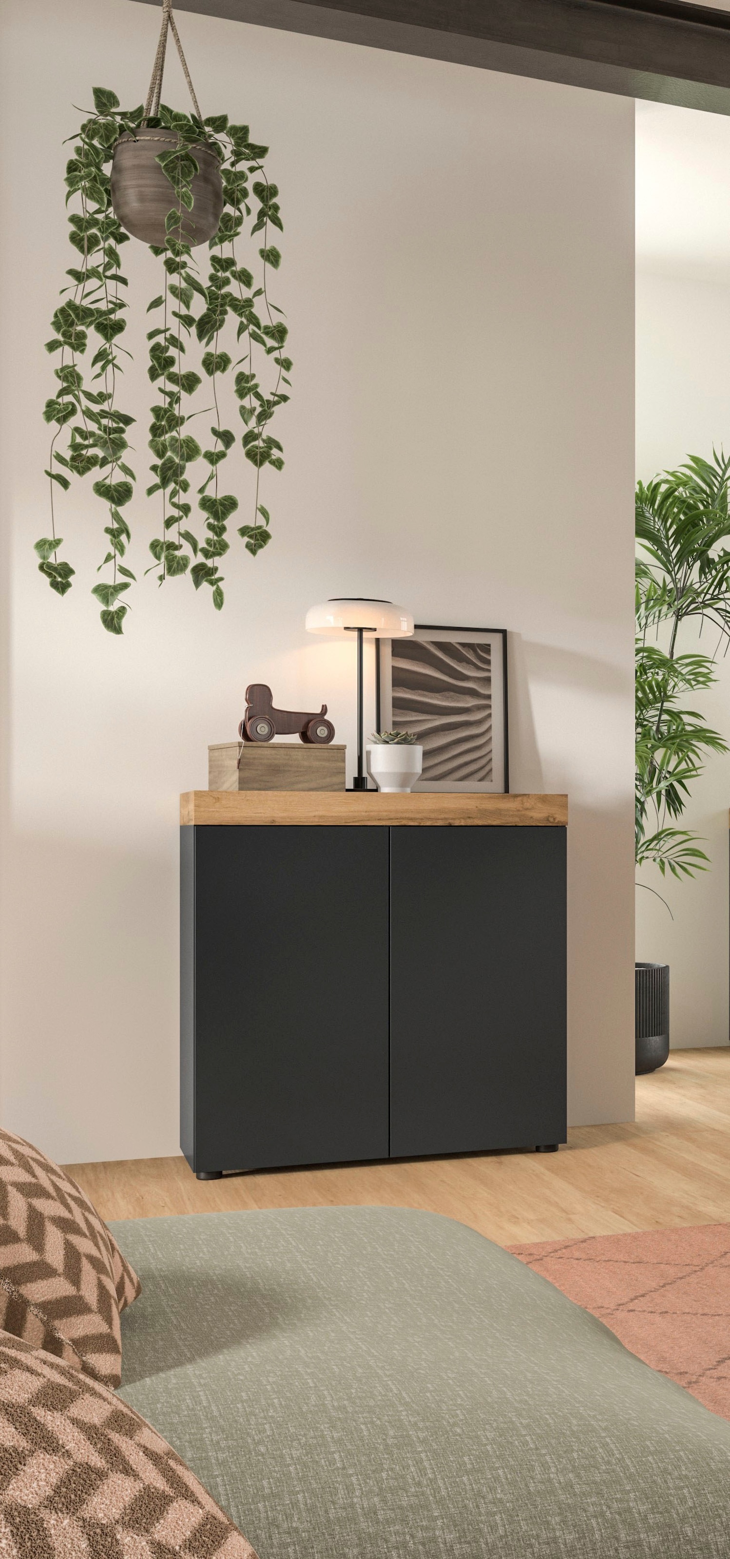 GOODproduct Commode »MAMBO, TOPSELLER!, Breite 77 cm, 2 Türen, 2 Einlegeböden« 1 cuis tlg. Commode, buffet, salon, chambre à coucher