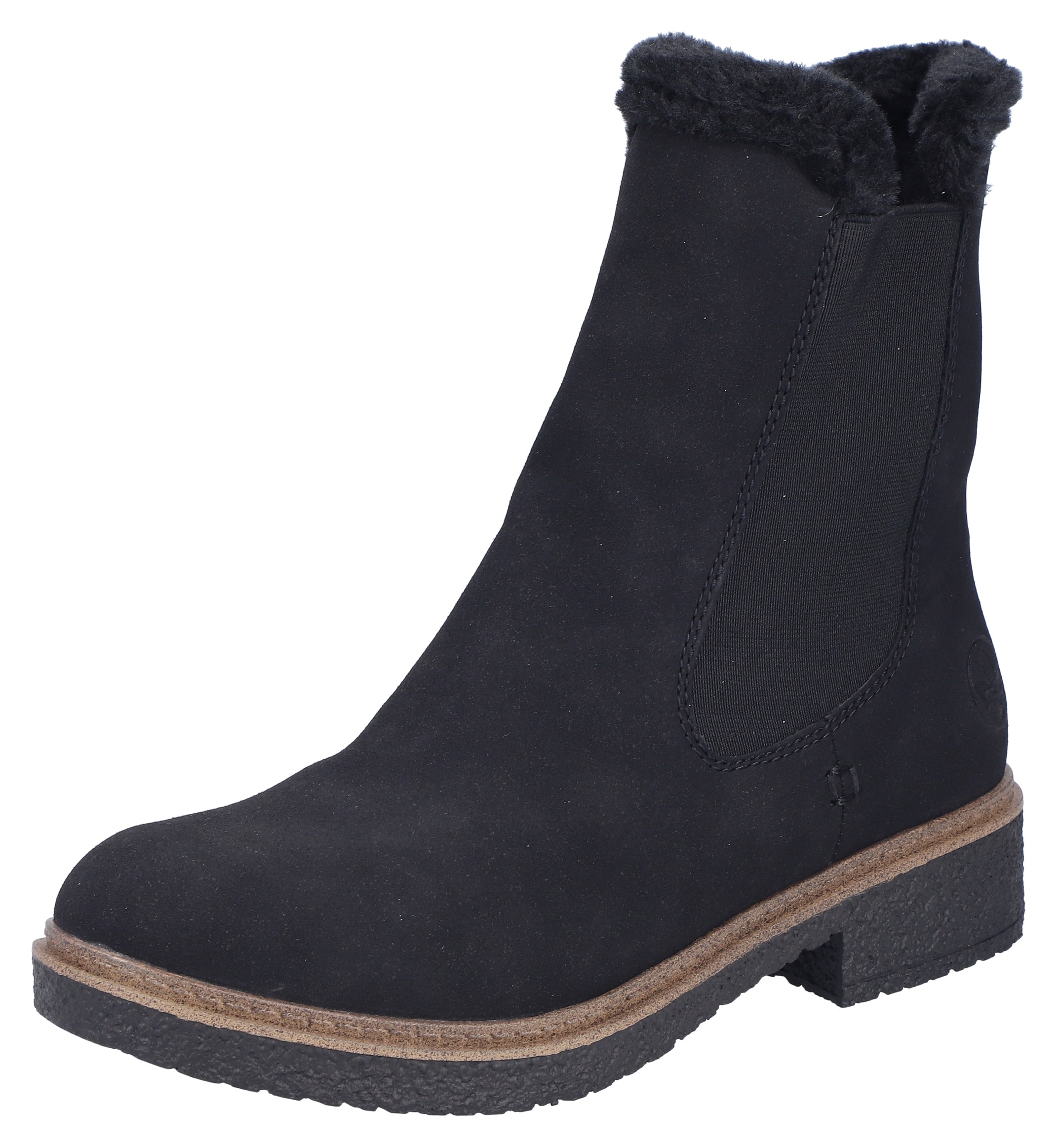 Image of Rieker Winterboots Chelseaboots, Winterstiefelette, Blockabsatz, mit Innenreissverschluss