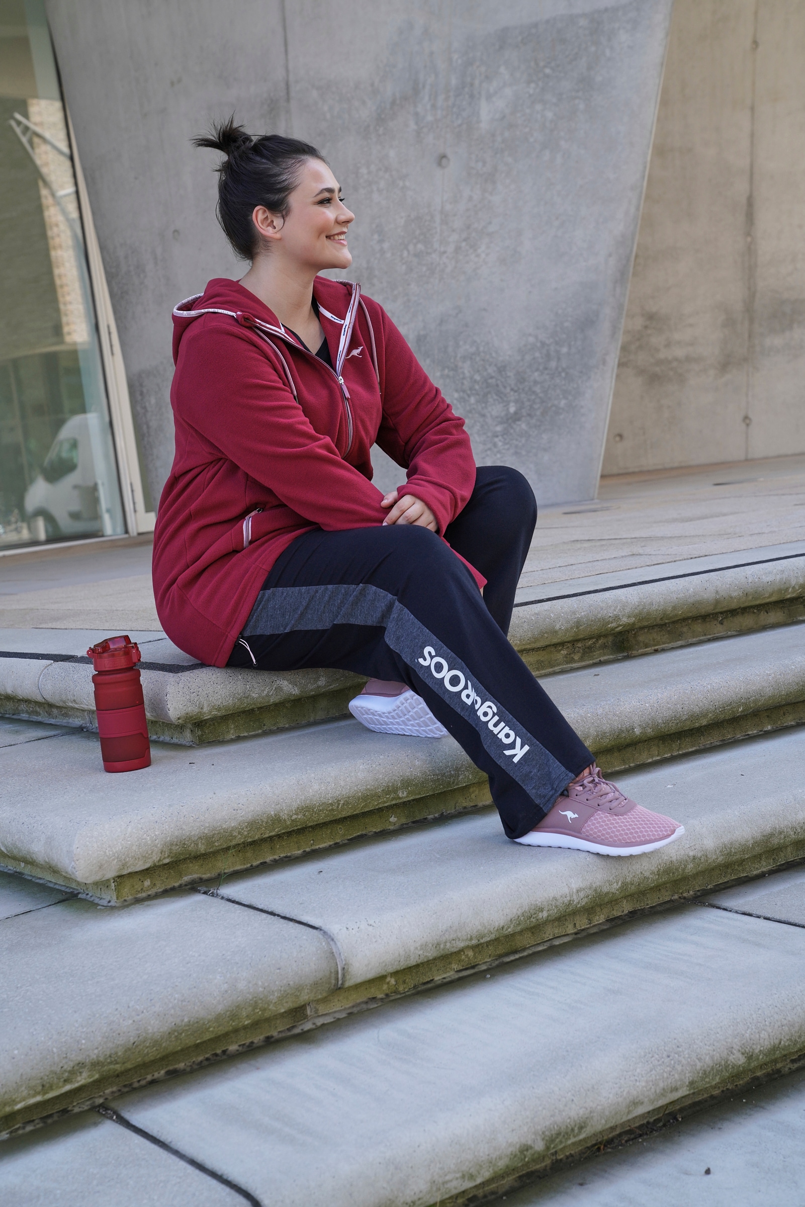 KangaROOS Fleecejacke, mit Kapuze