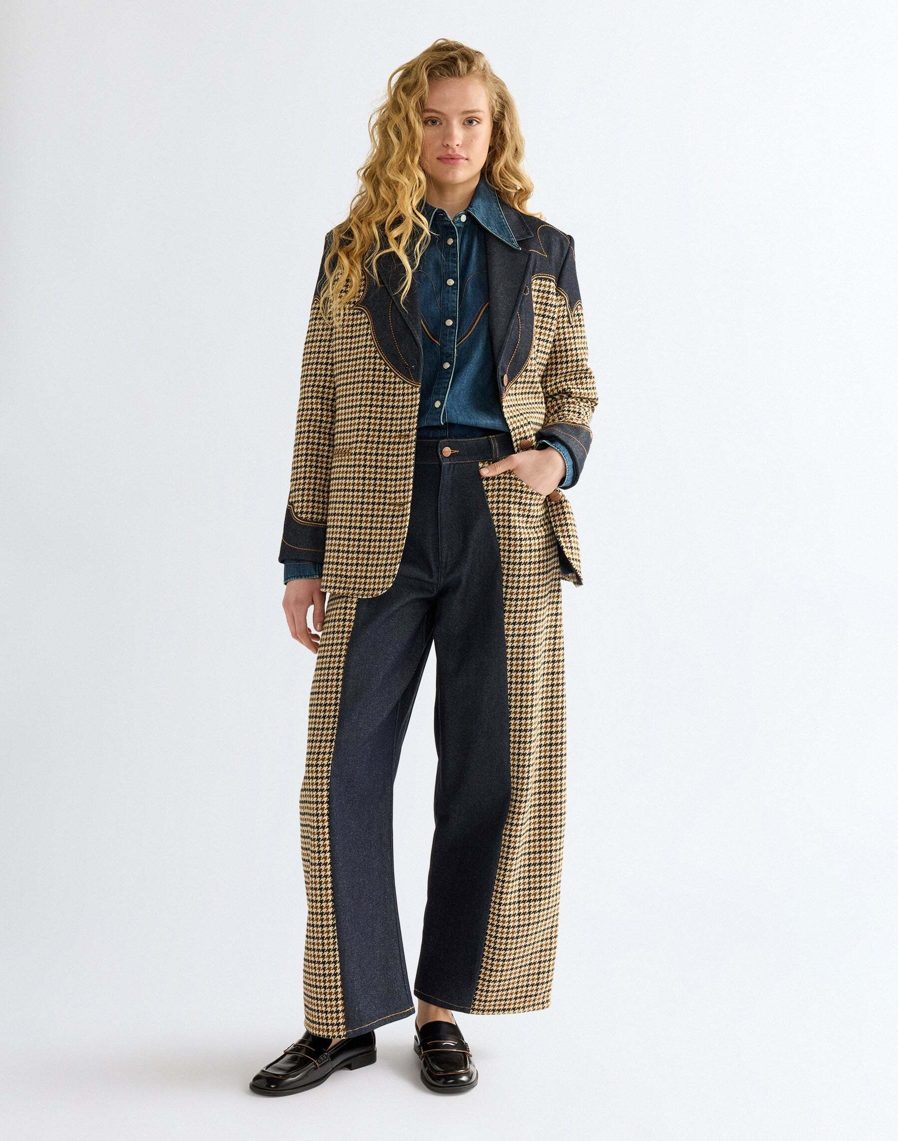 Wrangler Jeansjacke »WRANGLER Jeansjacke Houndstooth«