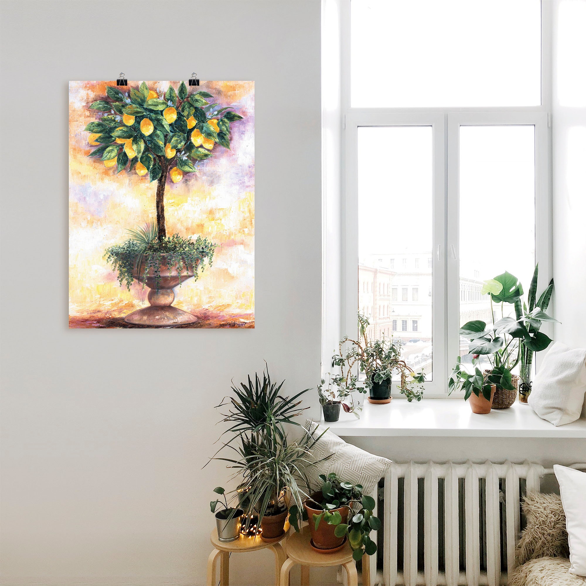 Artland Wandbild »Zitronenbaum«, Bäume, (1 St.), als Leinwandbild, Poster in verschied. Grössen