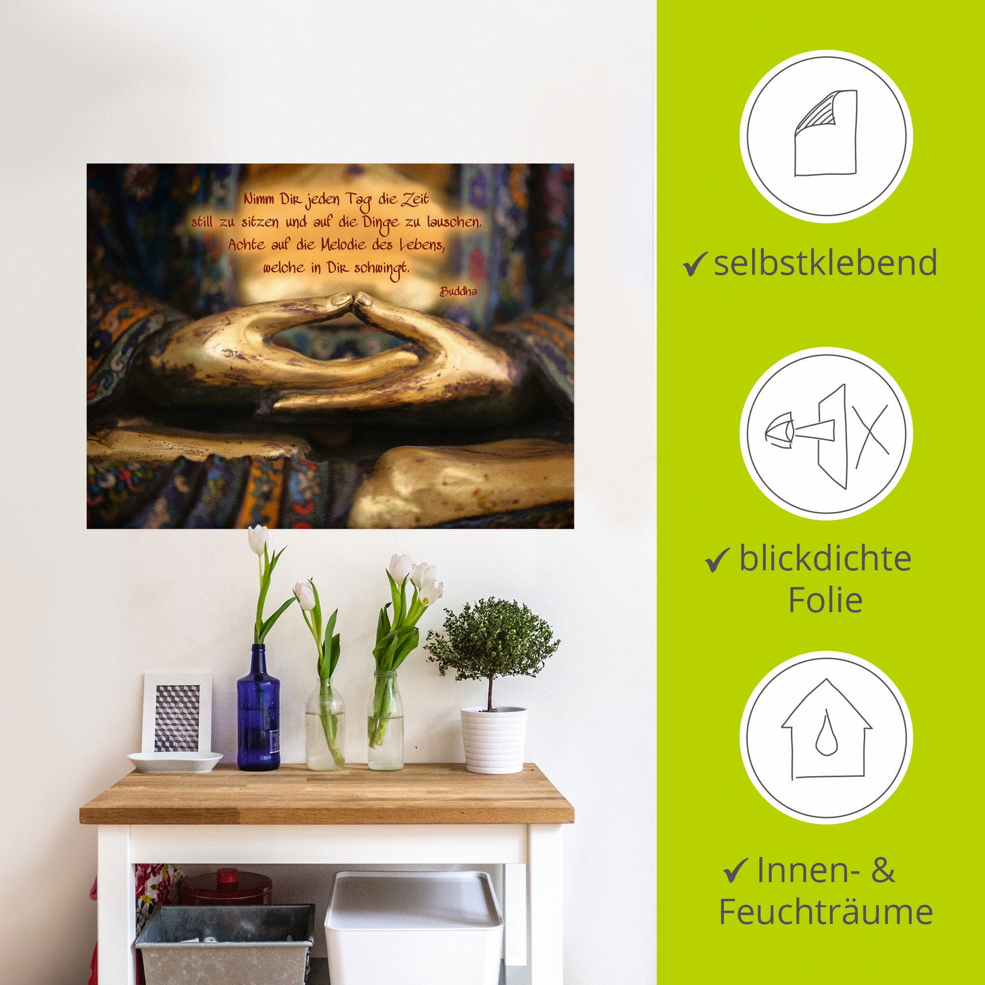 Artland Wandbild »Weisheit«, Religion, (1 St.), als Leinwandbild, Poster, Wandaufkleber in verschied. Grössen