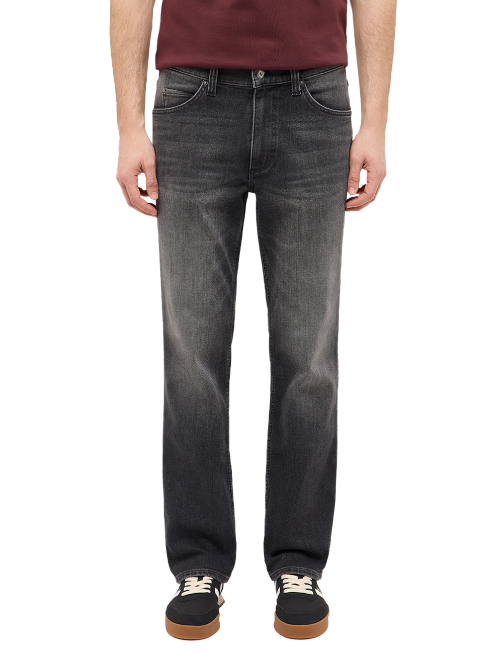 Image of MUSTANG Thermojeans "Tramper Straight Thermo" von innen angeraut, Straight-Fit, Used-Waschung