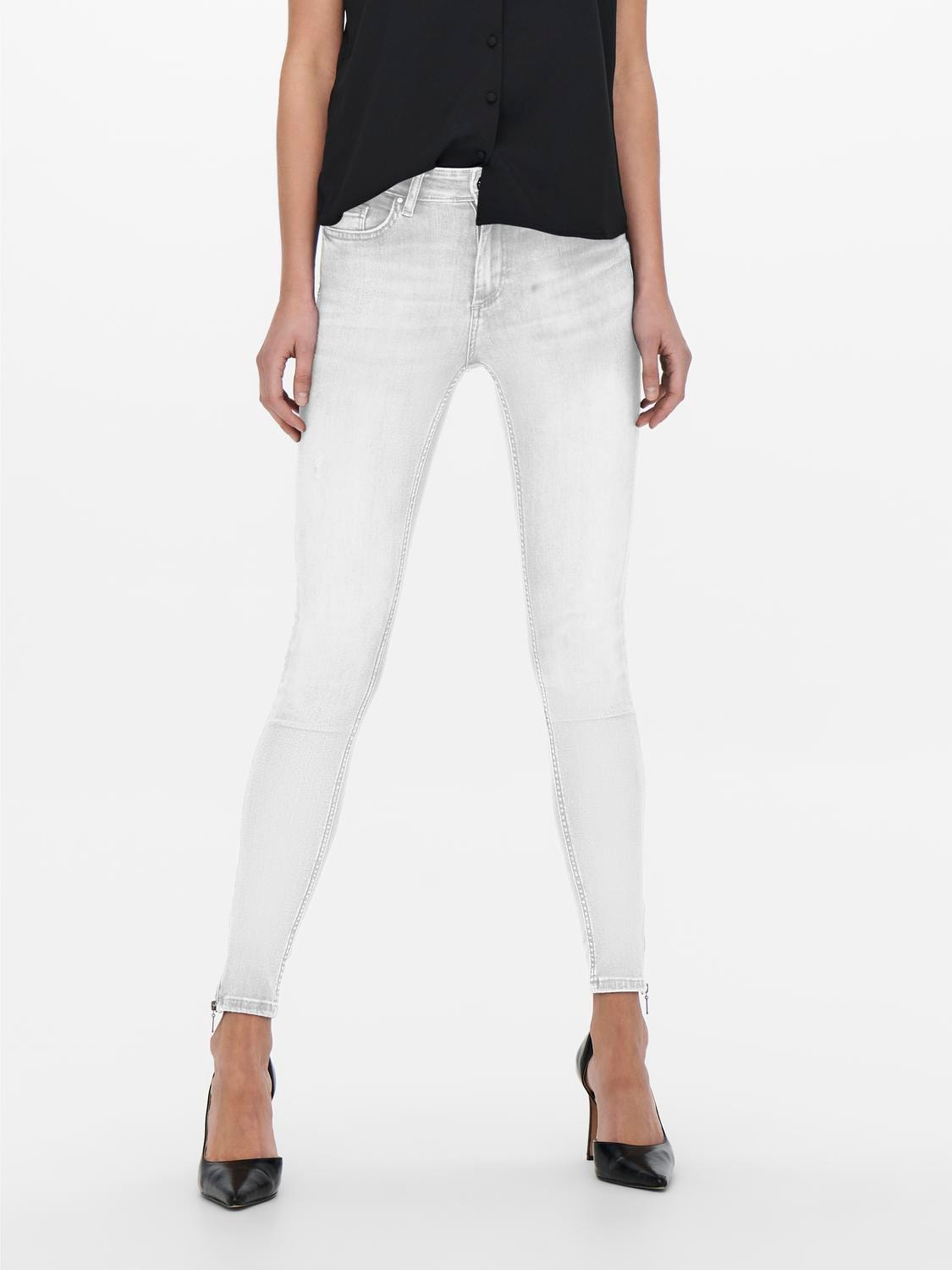 Skinny-fit-Jeans »ONLBLUSH MID SKINNY ANKLE ZIP DNM BOX«