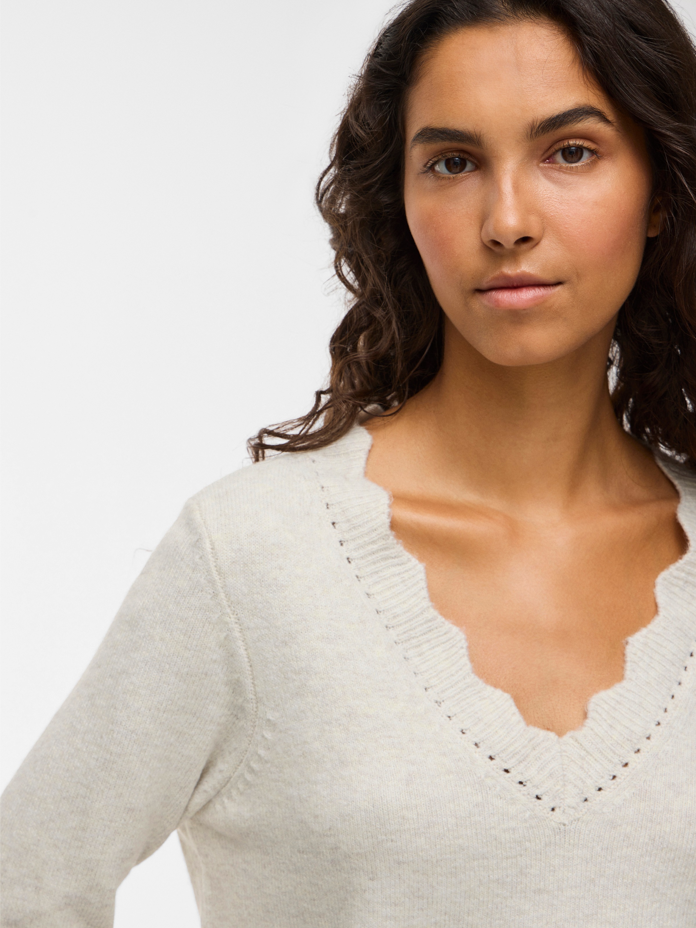 Vila V-Ausschnitt-Pullover »VINIKOLINA V-NECK L/S KNIT TOP - NOOS«