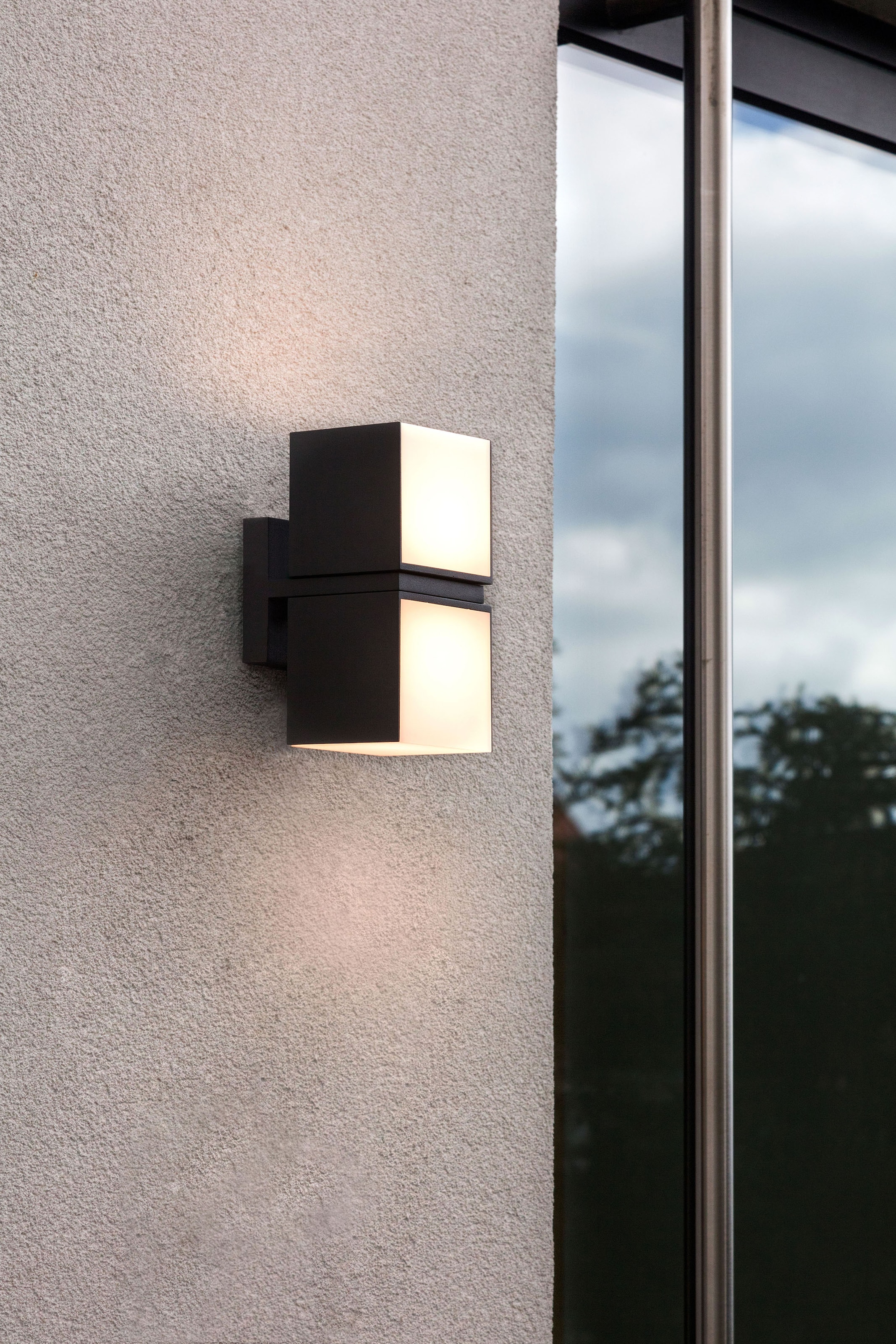 LUTEC LED Aussen-Wandleuchte »CUBA«, Leuchtmittel LED-Modul | LED fest integriert