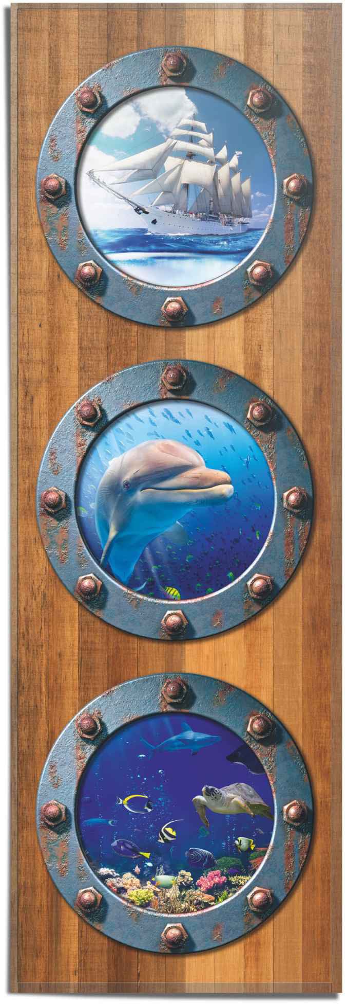 Image of Reinders Poster "Bullauge Unterwasserwelt - Mer - Fische - Träume" 1 Stk. tlg.