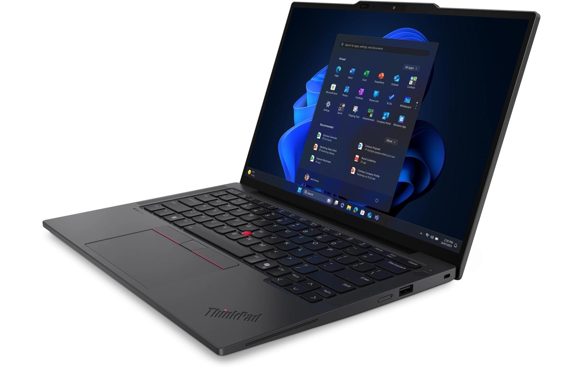 Image of Lenovo Notebook "ThinkPad X13 Gen 6 (Intel)" / 13,3 ″ Intel Core Ultra 7 1.000 GB SSD Gesichtserkennung, Schloss, Smart Card Reader, TPM
