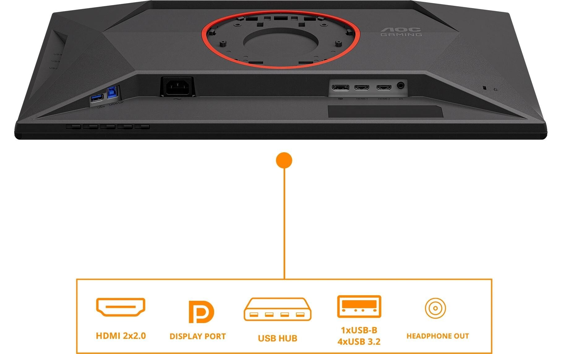 AOC Moniteur de jeu »25G4KUR« 62,23 cm/24,5 ″  1920 x 1080 px 420 Hz