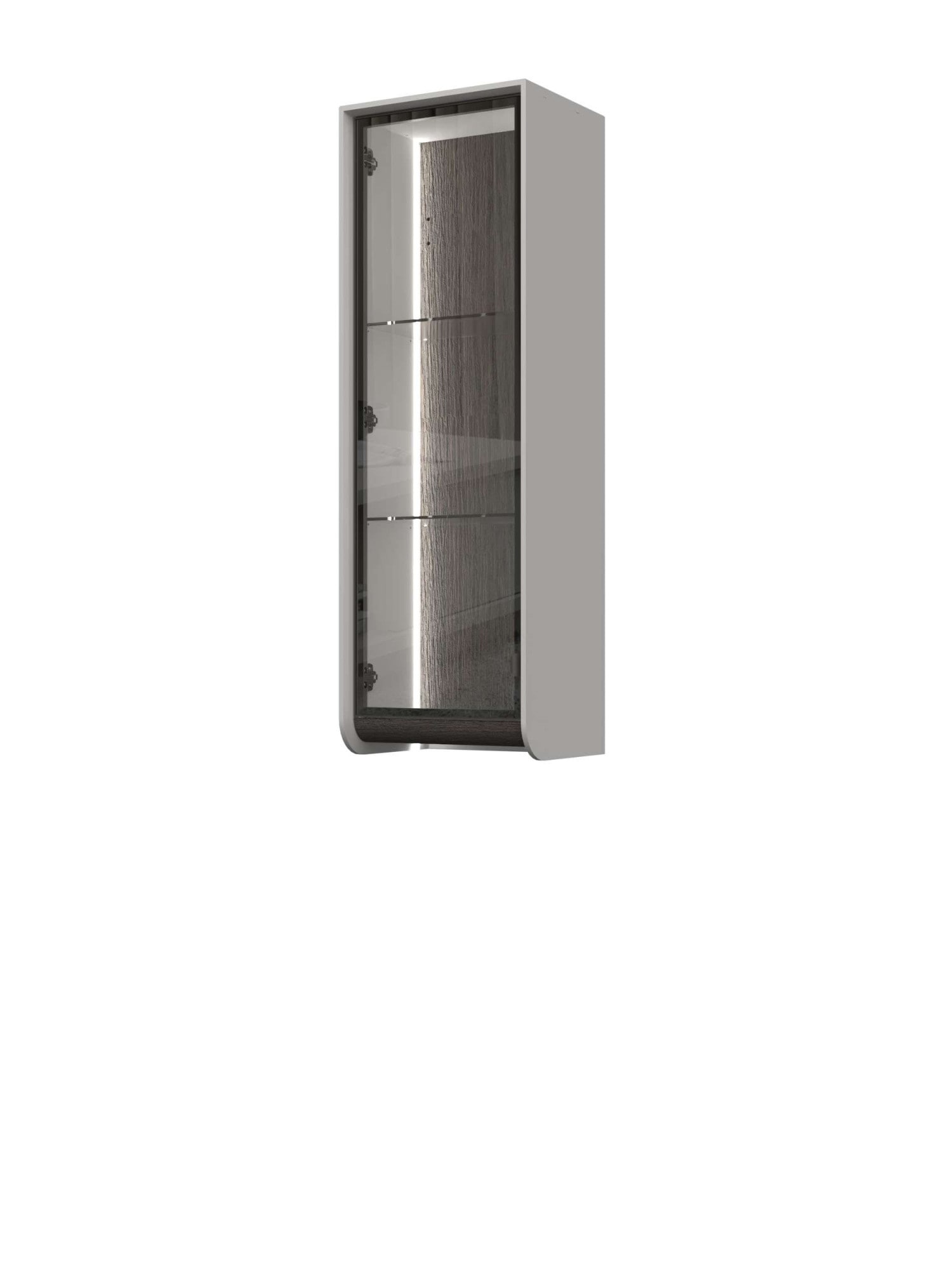 GOODproduct Hängevitrine »Soffy Wandschrank, Schwebendes Design für modernen Wohnraum« UV lackiert, Soft Close Funktion, Wandmontage, Metallgriff