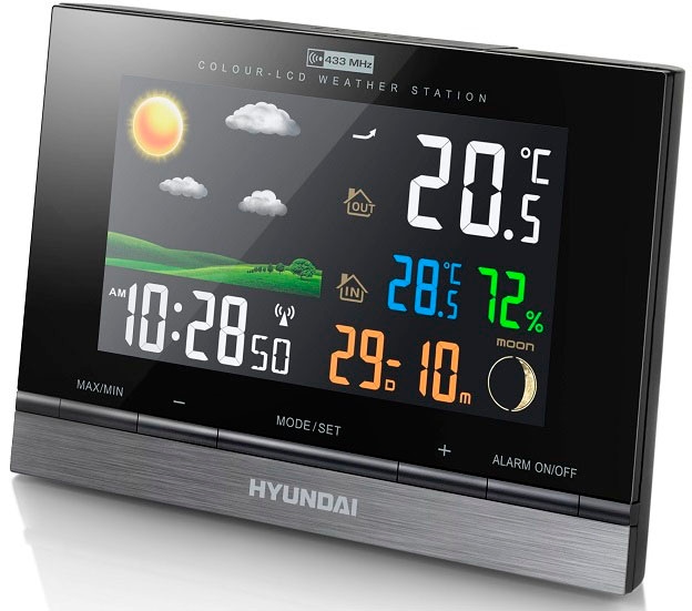 Wetterstation »Hyundai WS 2303«, (mit Aussensensor)