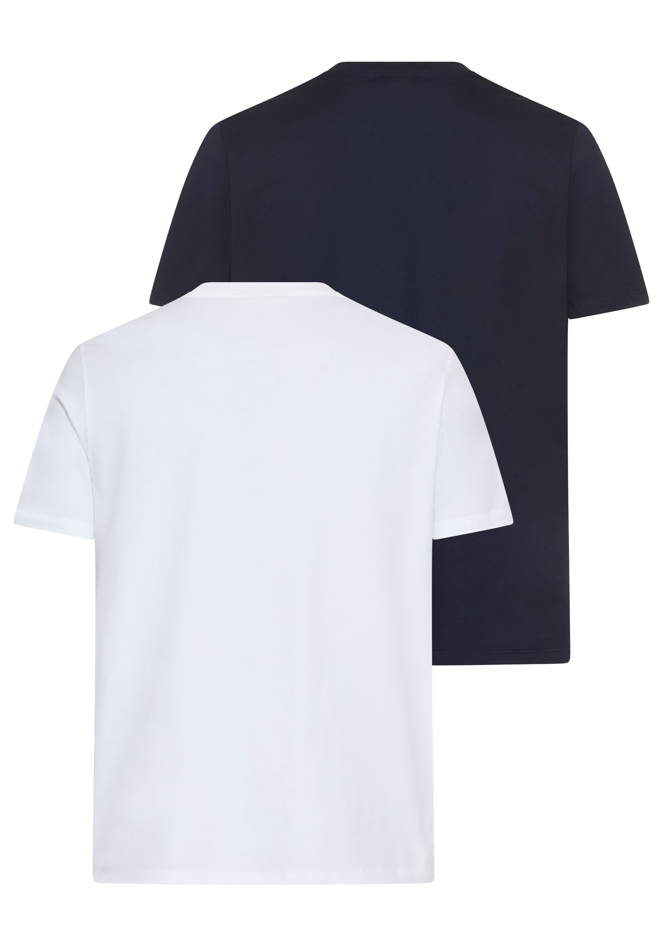 Calvin Klein Jeans T-Shirt »SS BADGE TEE 2 PACK«, (Packung, 2er-Pack), Mit Rundhalsausschnitt