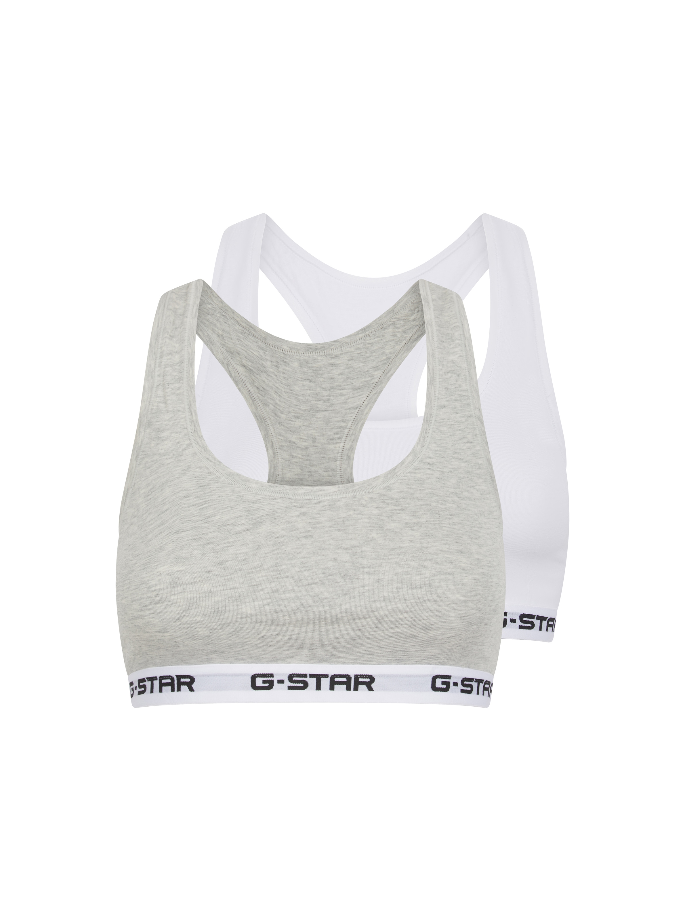 Image of G-STAR Bralette "CARNELIAN, BRAS 2 PACK RACERBACK" Packung, 2 Stk. mit Logo-Saum
