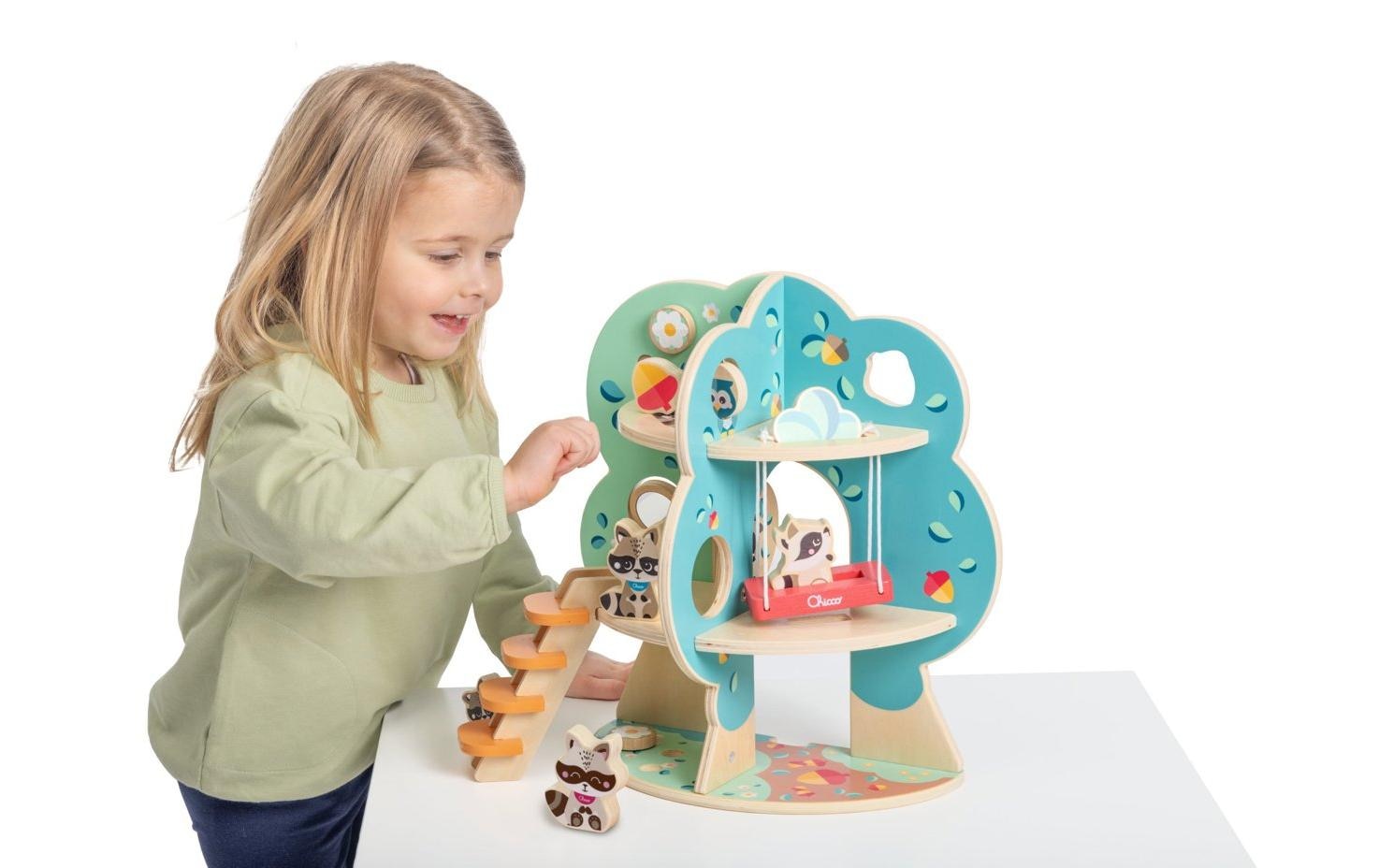 Chicco Steckpuzzle »My Wood Friends Der Waschbär Baum«