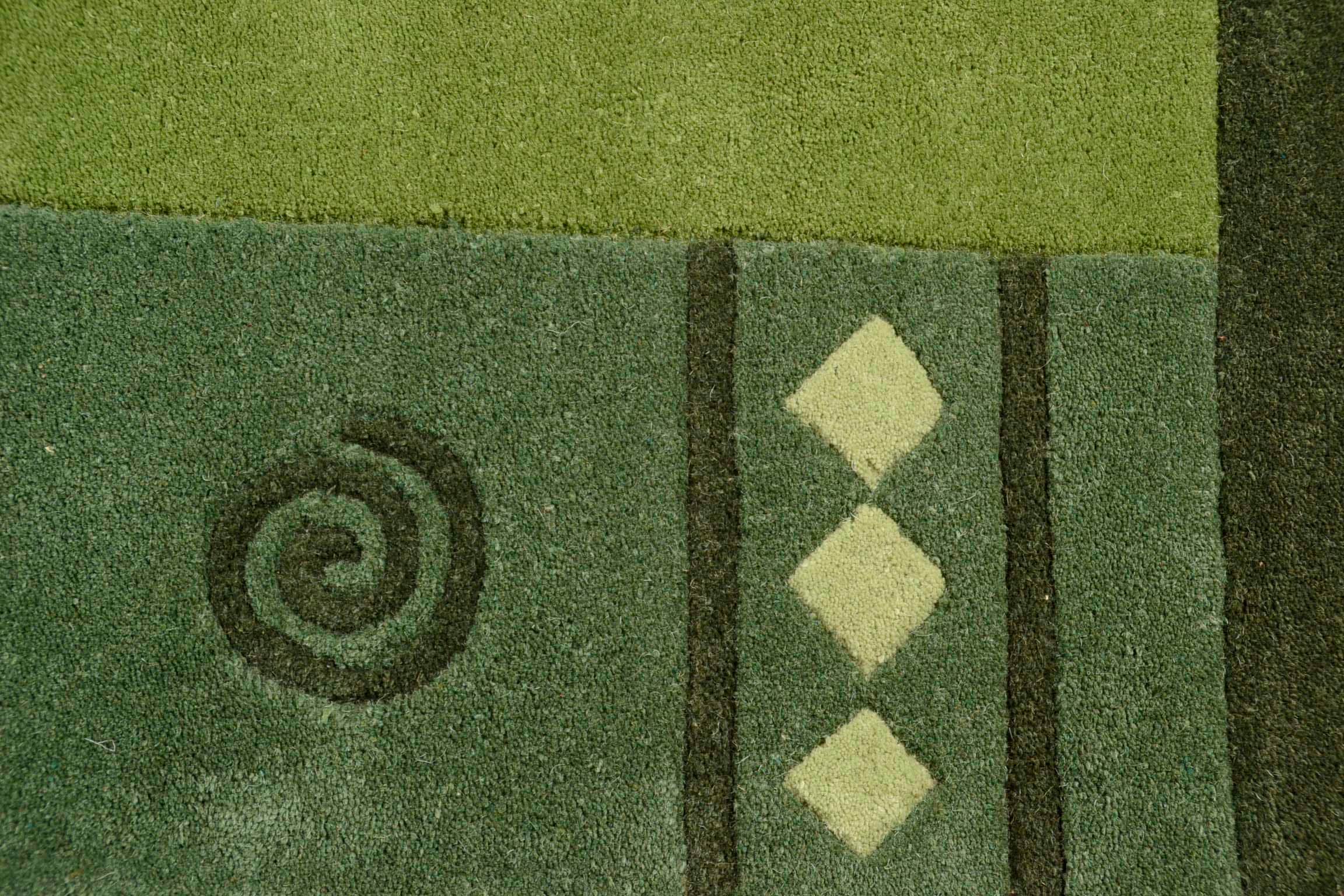THEKO Wollteppich »Ambadi«, rechteckig, reine Schurwolle, handgetuftet, mit Bordüre, modern