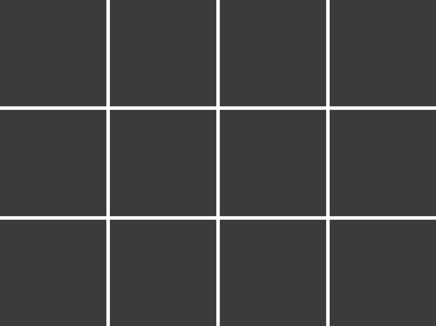 queence Autocollants pour carrelage »Unifarben« Stickerfliesen, selbstklebend, Sticker, 12er Set