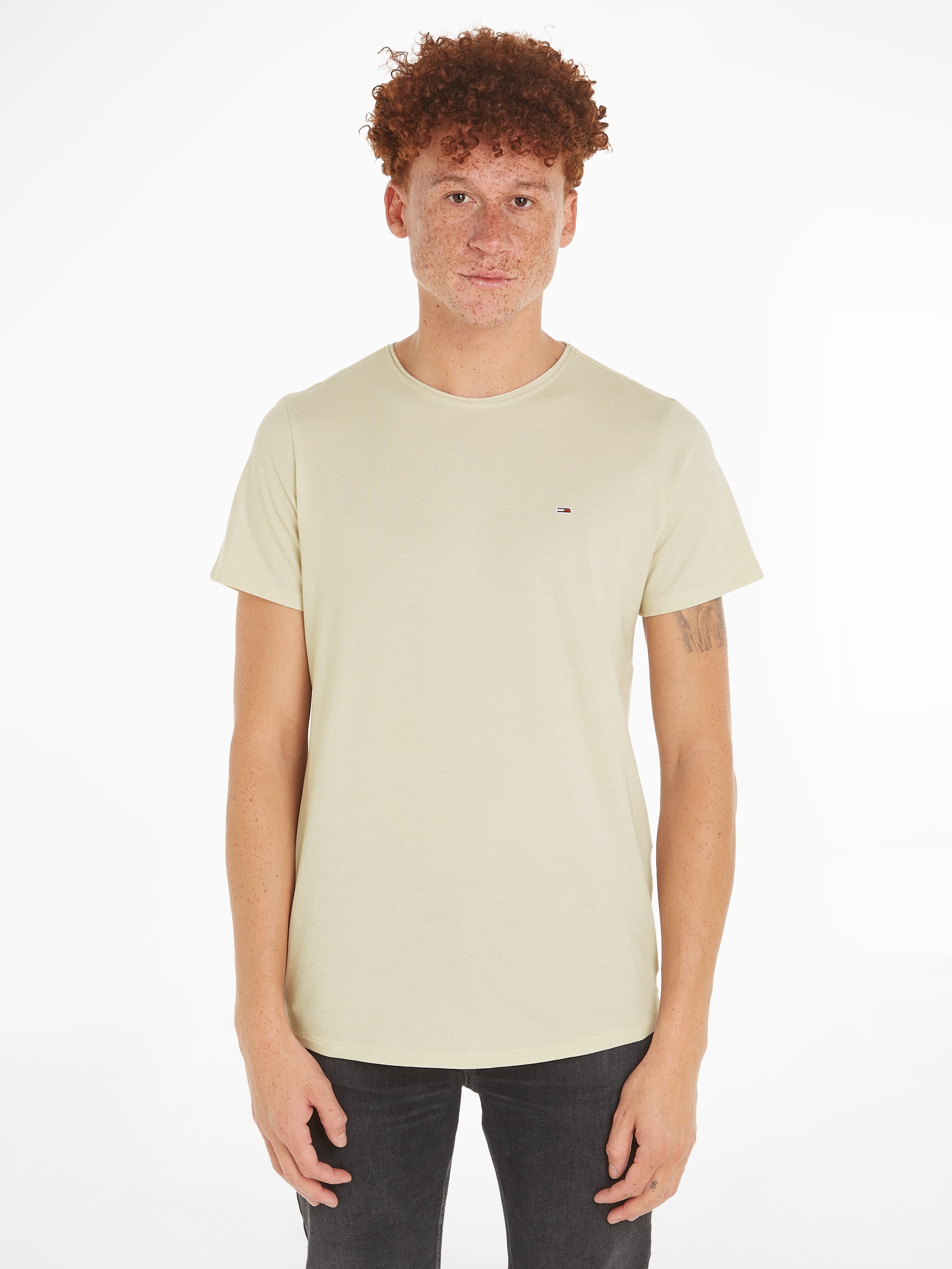 Image of Tommy Jeans T-Shirt "TJM SLIM JASPE C NECK"