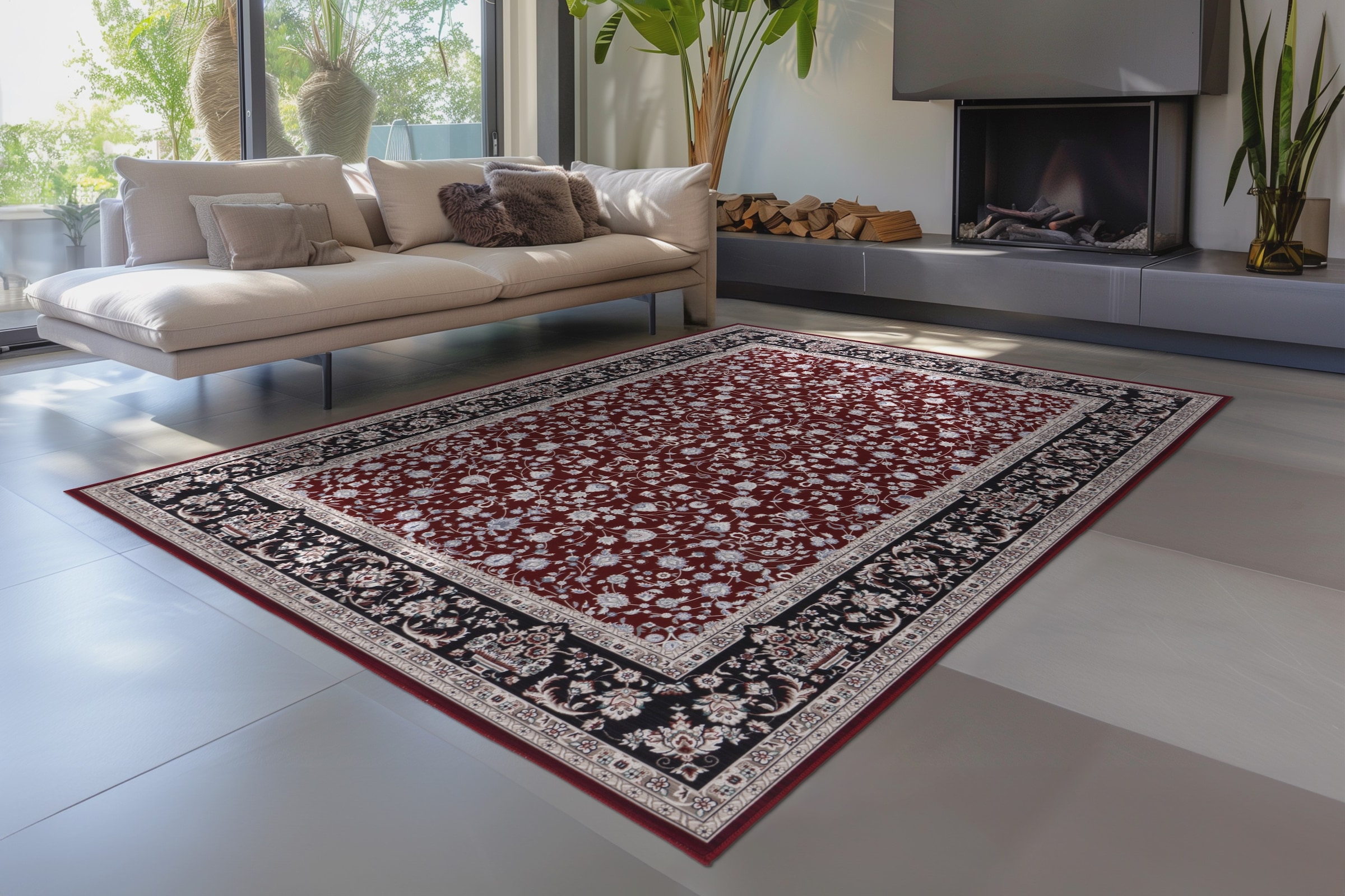 Kayoom Tapis »Rocks 125« Rectangulaire 6 mm Höhe Kurzflor, Orient Optik, Wohnzimmer