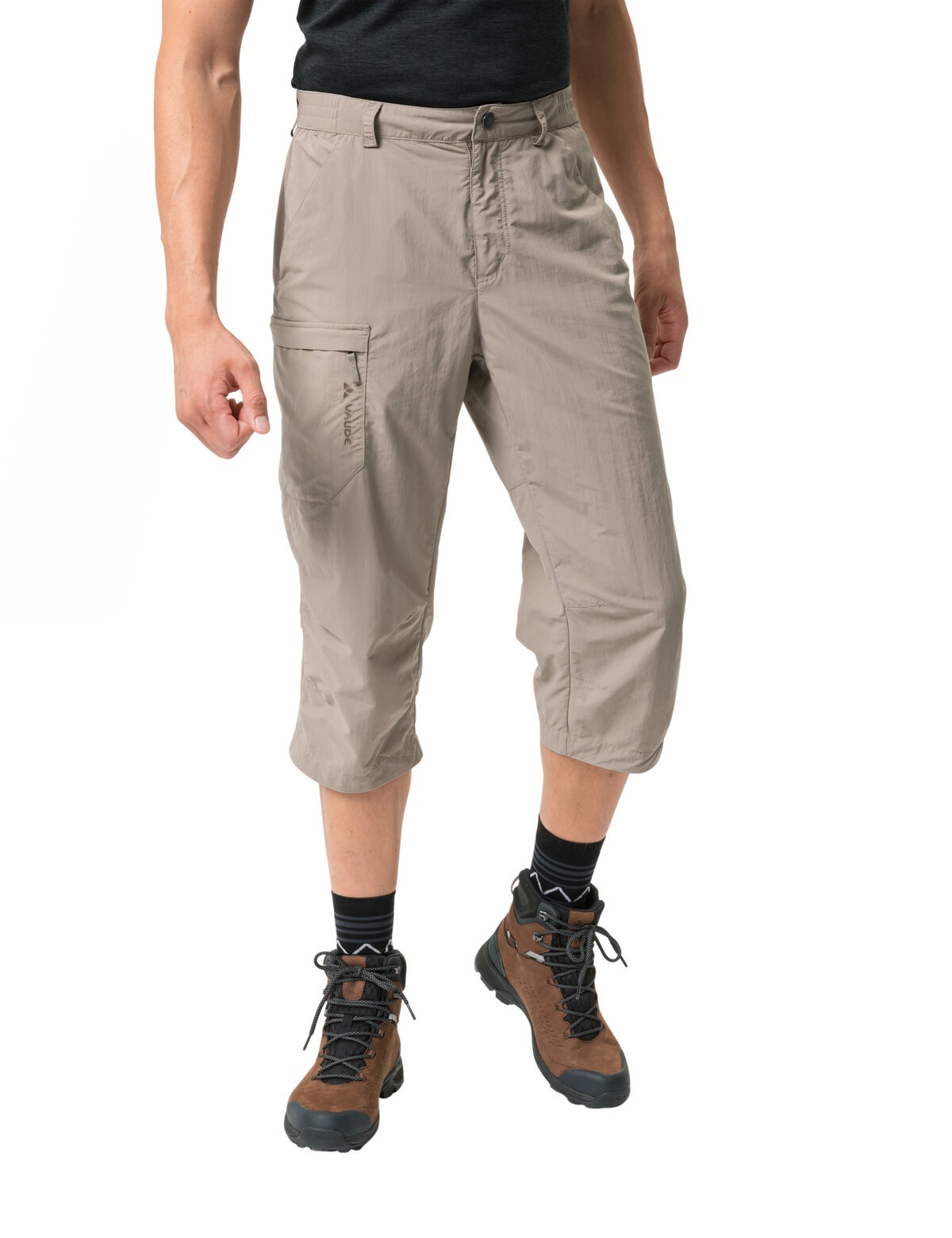 Image of VAUDE 3/4-Hose "MENS FARLEY CAPRI PANTS II" für vielseitige Aktivitäten, mit Reissverschlusstaschen, Regular Fit