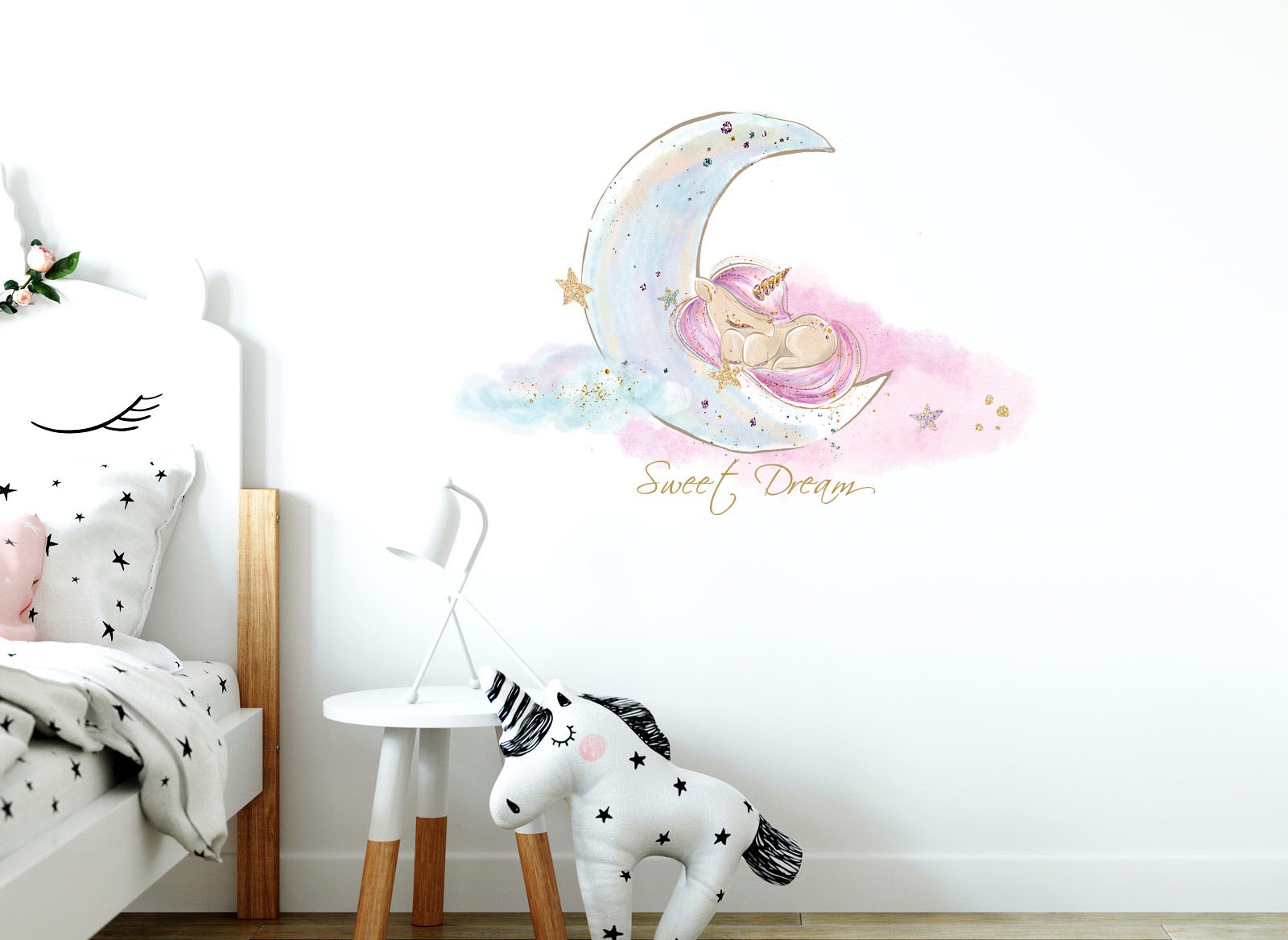 Image of little DECO Wandtattoo »Little Deco Wandtattoo Sweet Dream Einhorn & Mond« bei Ackermann Versand Schweiz