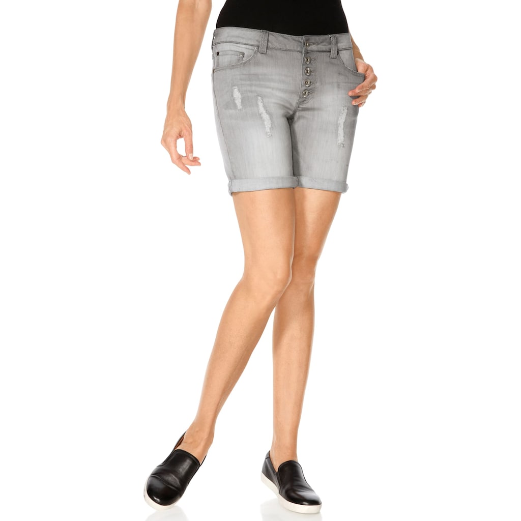 LINEA TESINI by heine Jeansshorts, (1 tlg.)